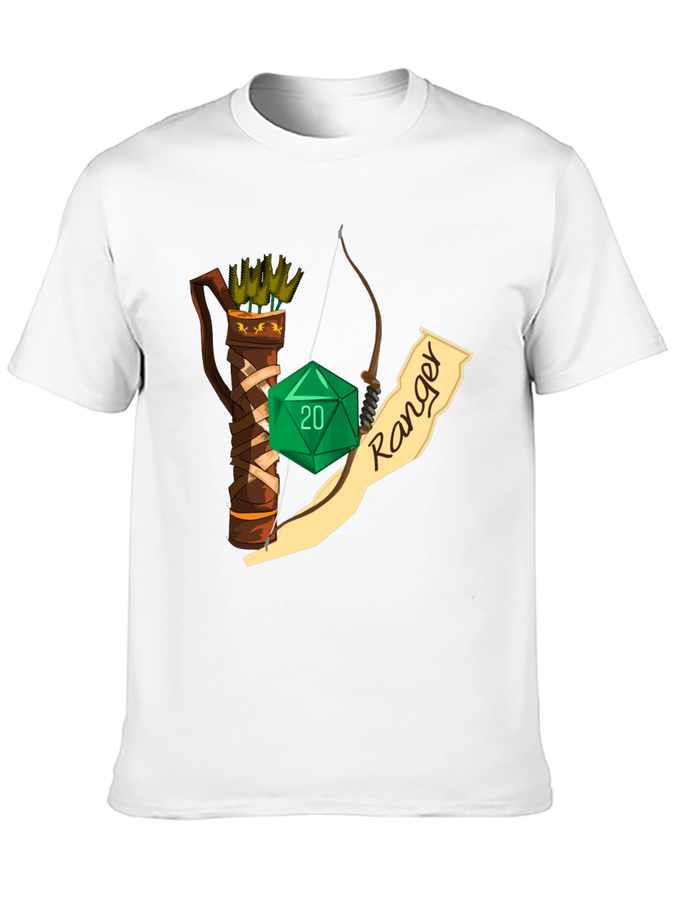 D&D Ranger T-Shirt: Dice Bow and Arrows!