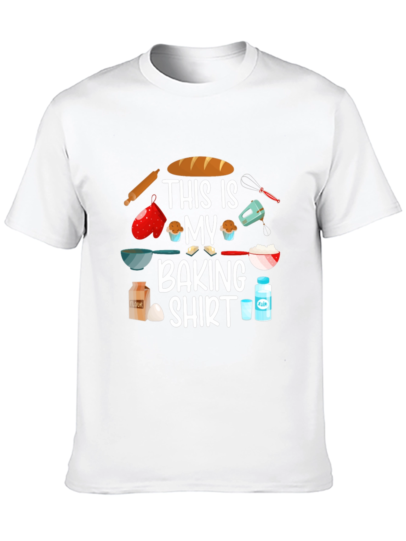 This Is My Baking Shirt - Black Cotton Tee