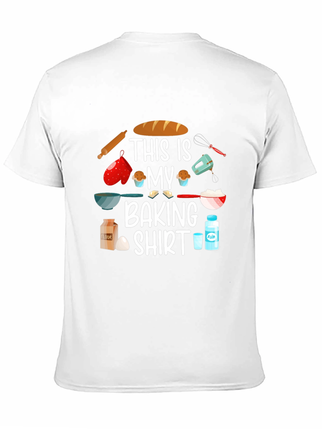 This Is My Baking Shirt - Black Cotton Tee