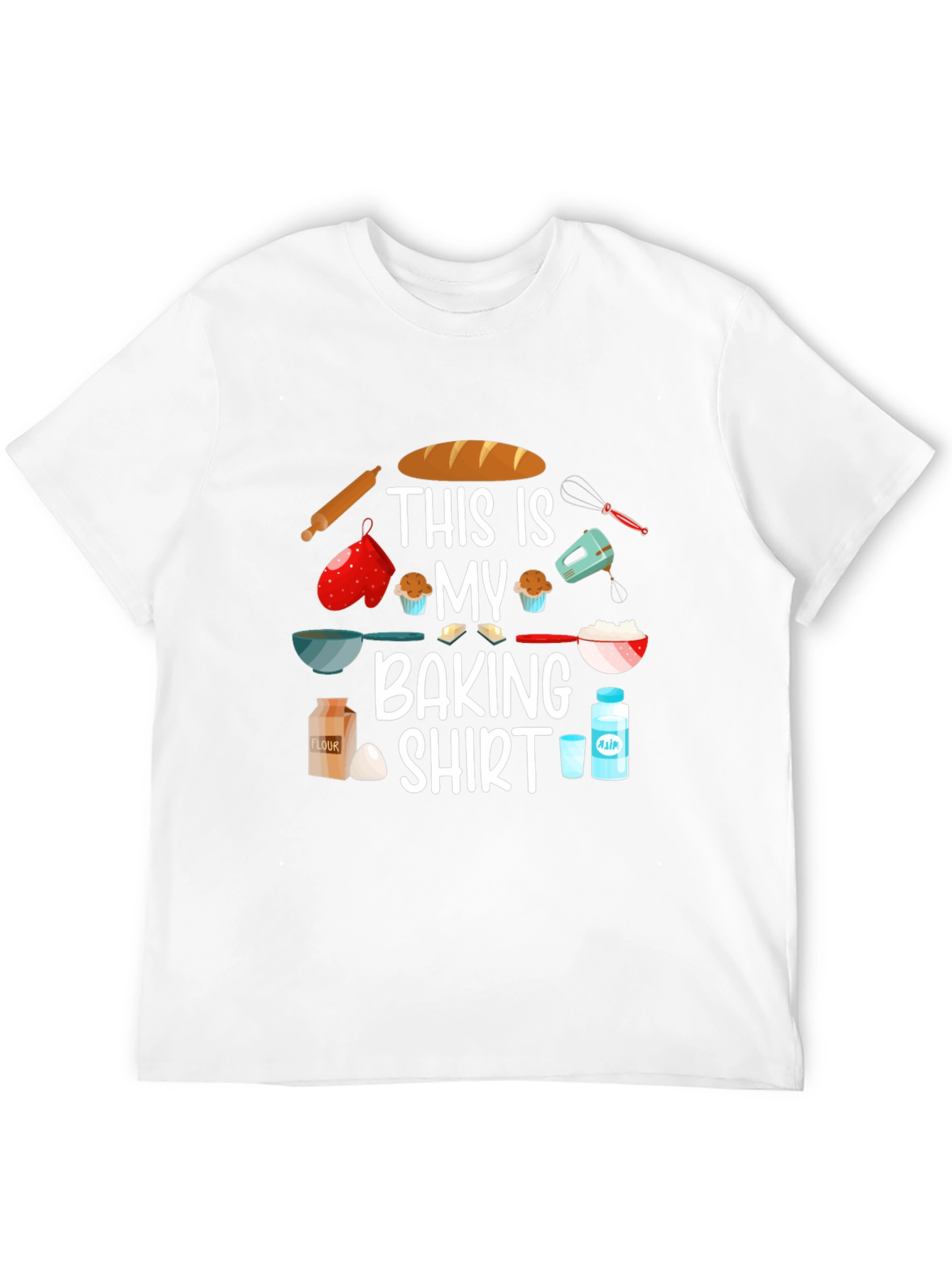 This Is My Baking Shirt - Black Cotton Tee