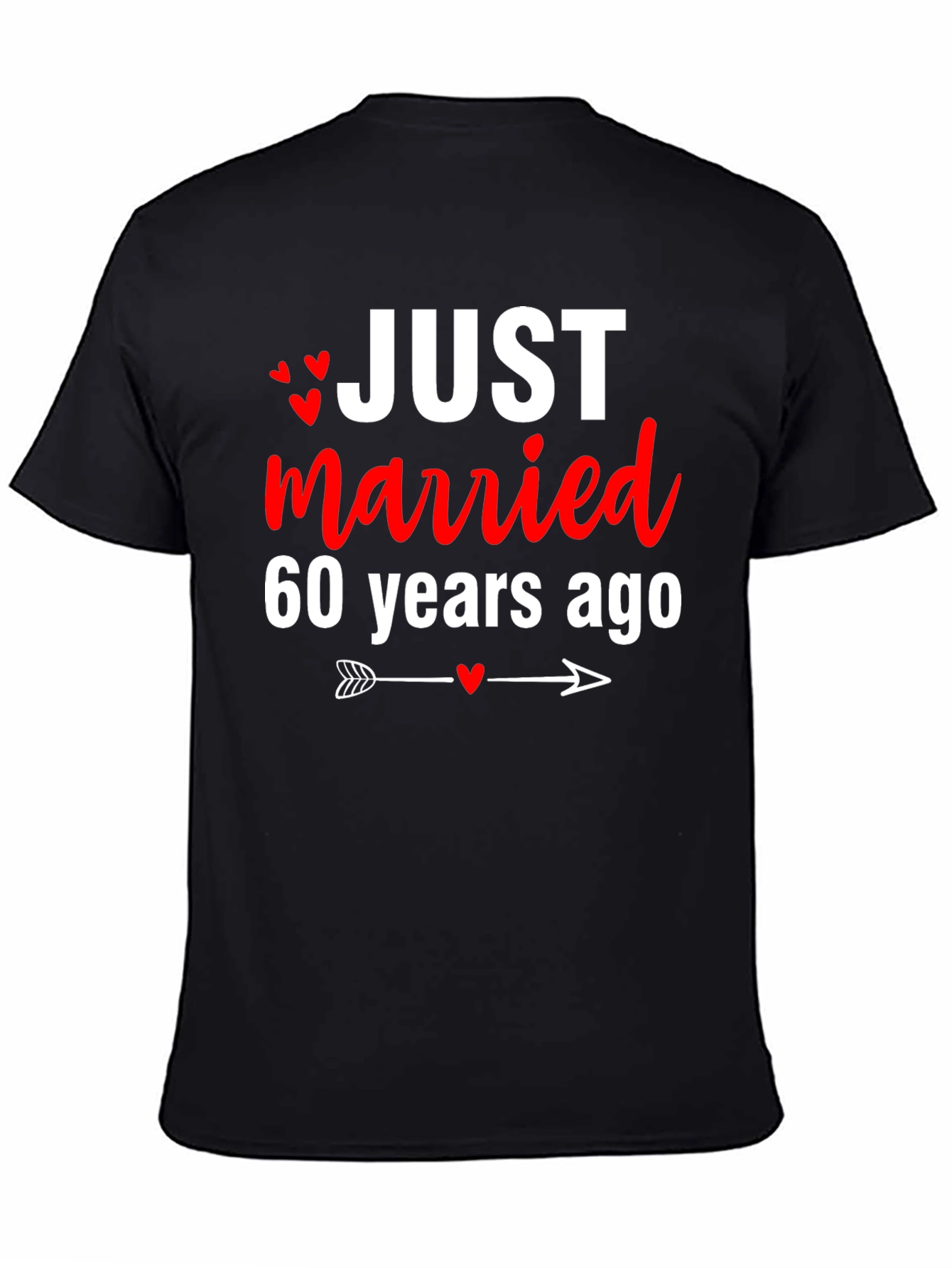Just Married 60 Years Ago Anniversary T-Shirt