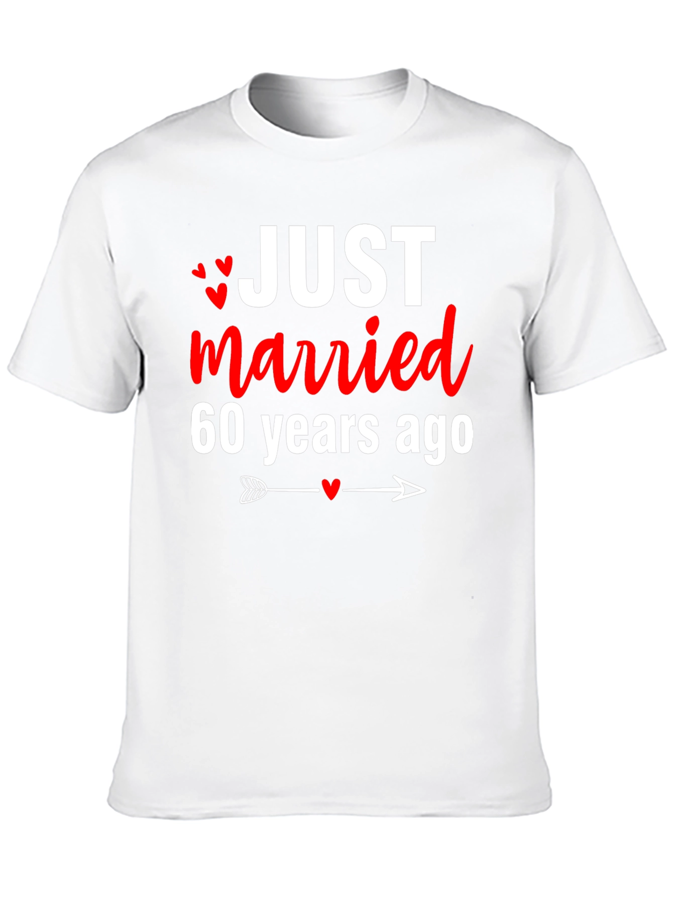 Just Married 60 Years Ago Anniversary T-Shirt