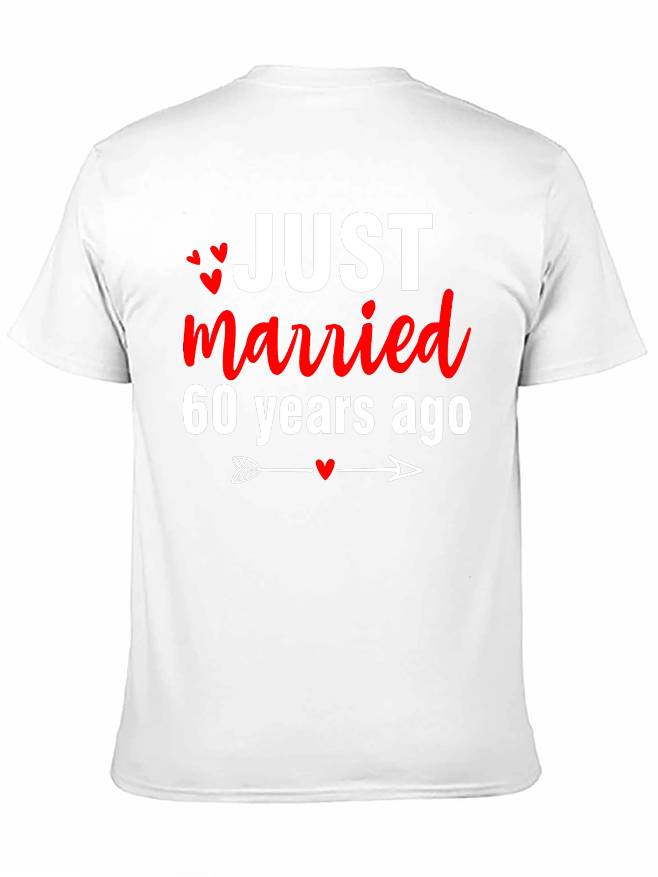Just Married 60 Years Ago Anniversary T-Shirt