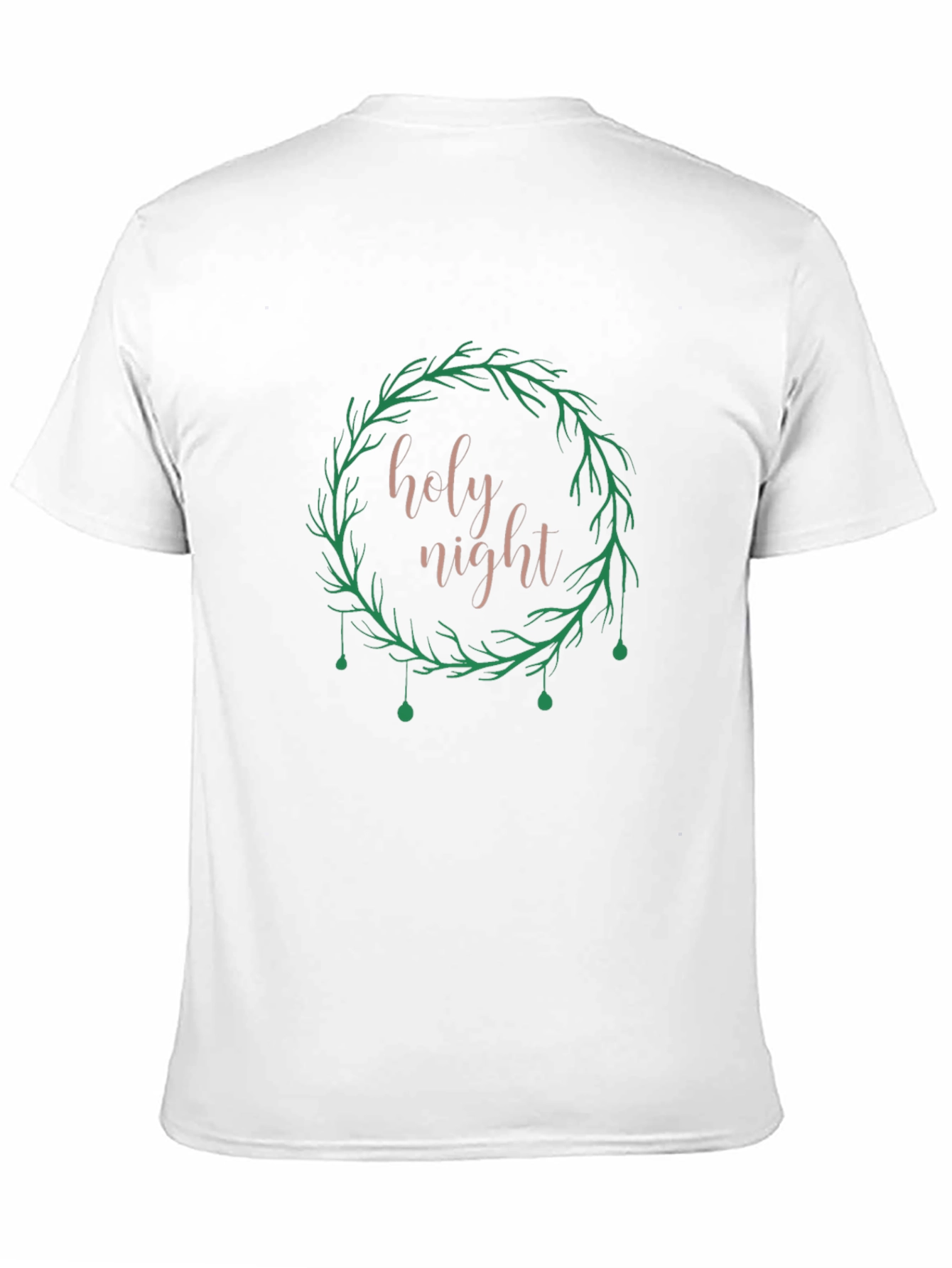 Holy Night Wreath Graphic Tee - Black