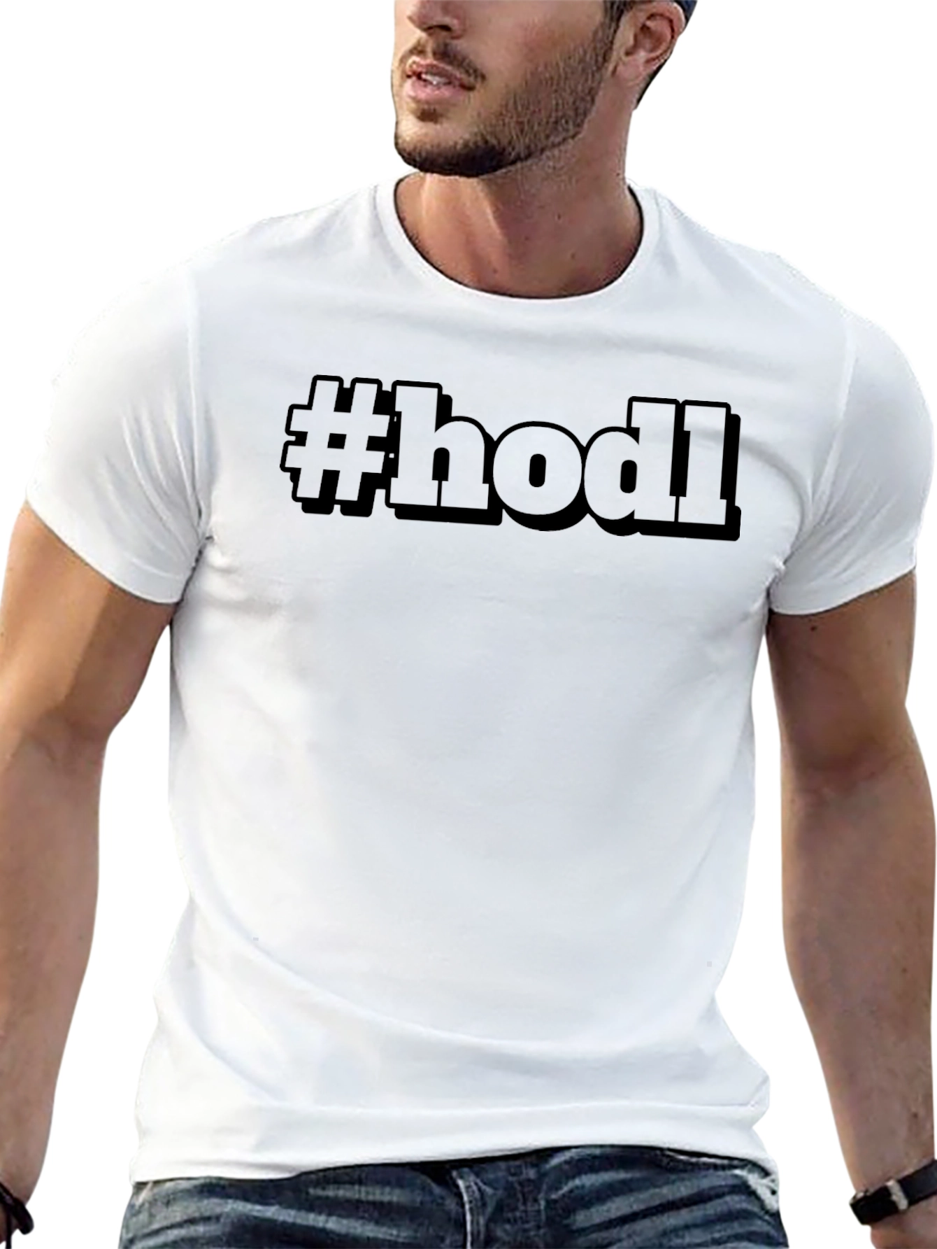 #HODL Black T-Shirt - Crypto Enthusiast Apparel