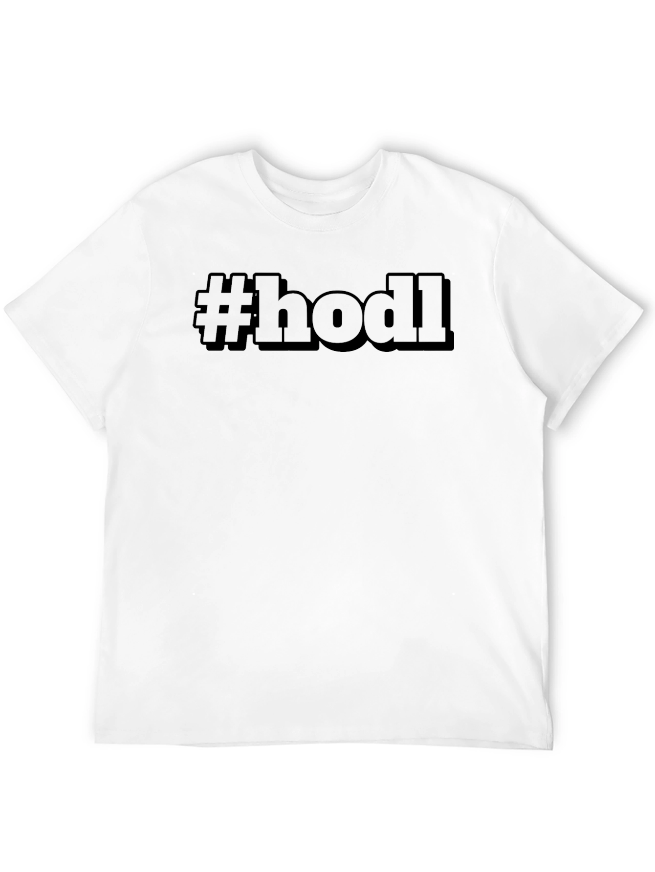 #HODL Black T-Shirt - Crypto Enthusiast Apparel