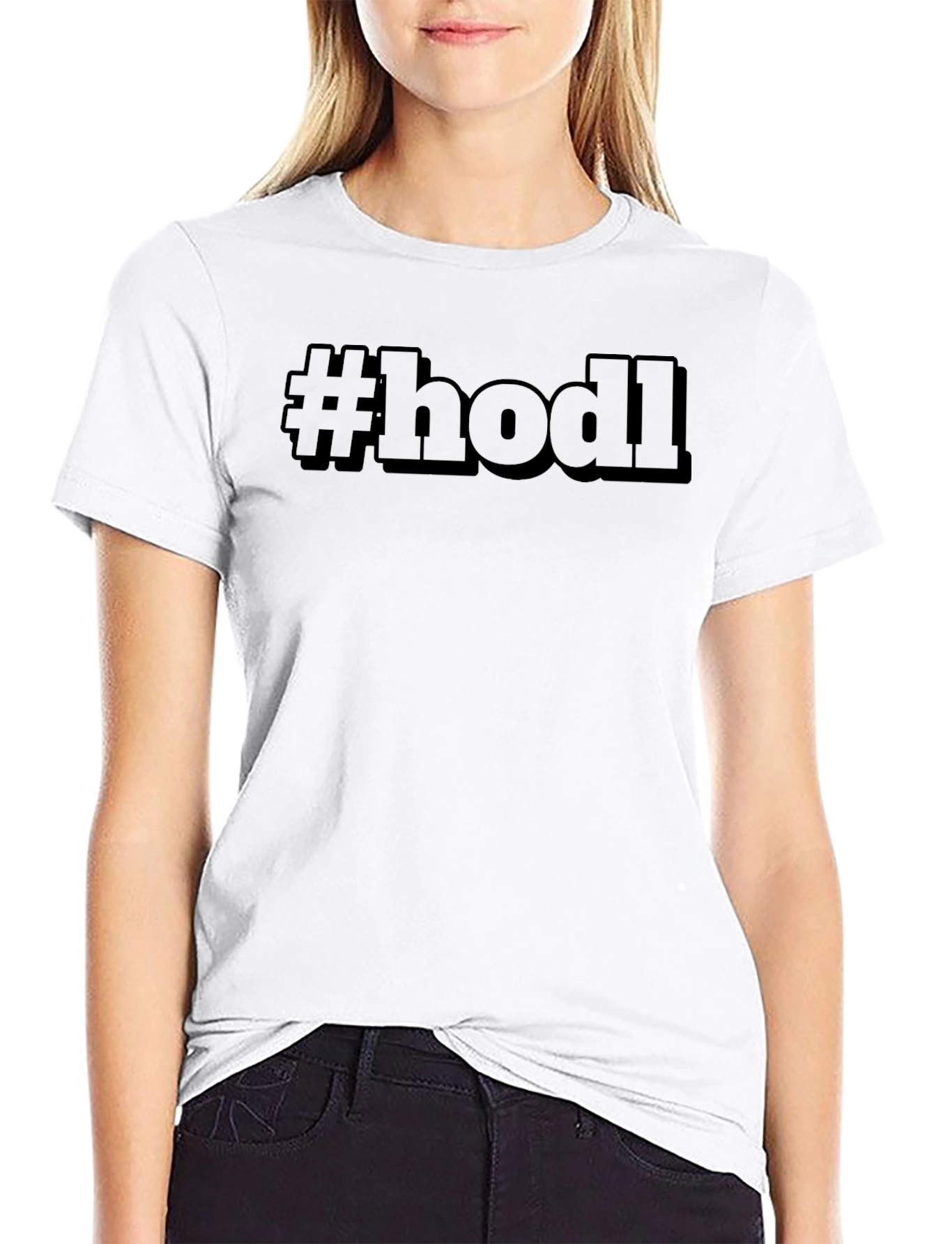 #HODL Black T-Shirt - Crypto Enthusiast Apparel