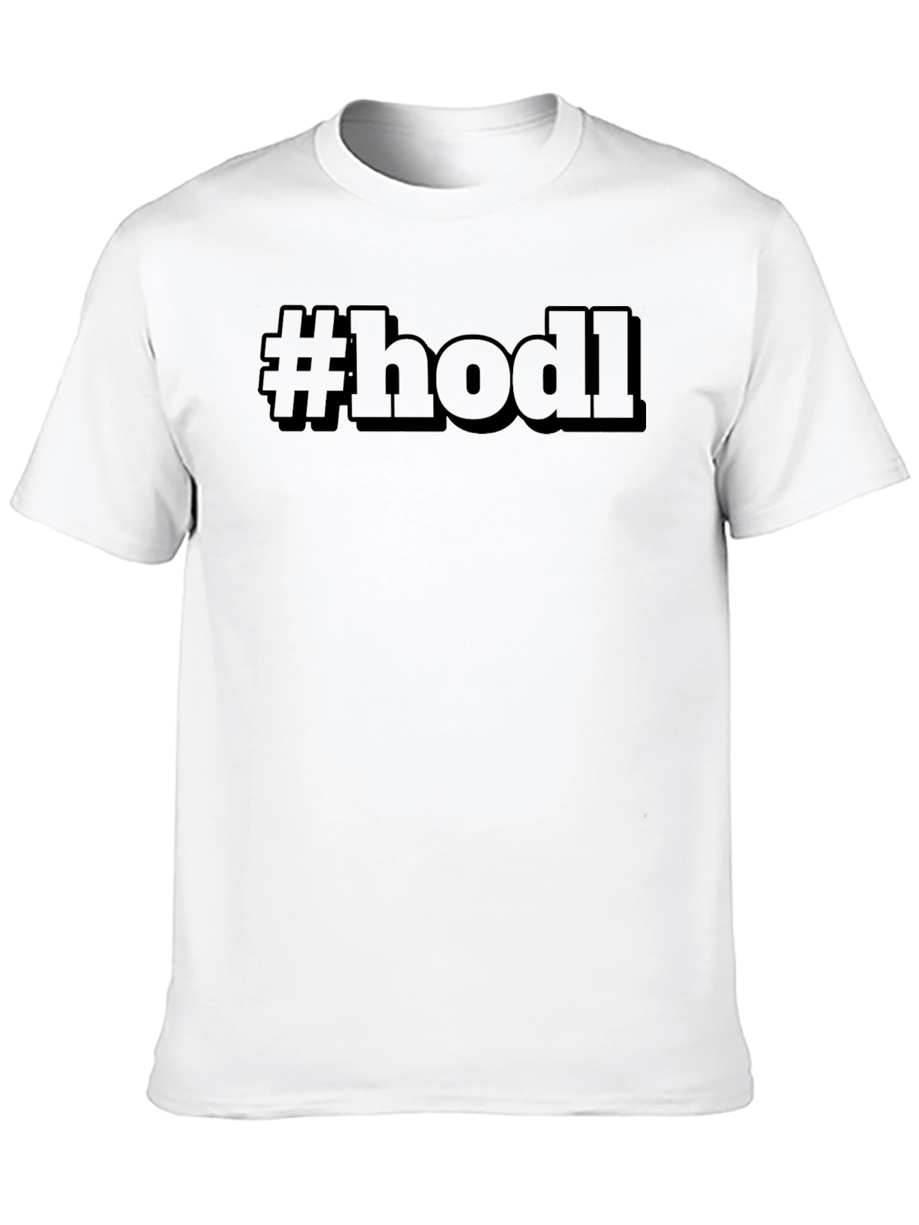#HODL Black T-Shirt - Crypto Enthusiast Apparel
