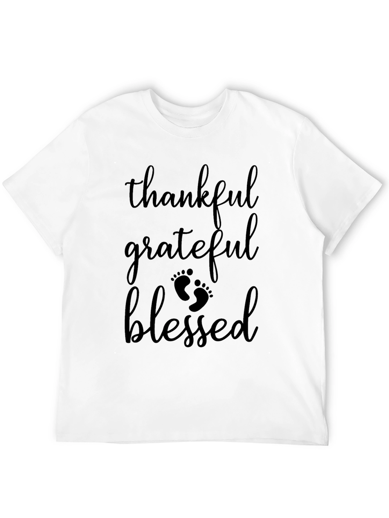 Thankful Grateful Blessed Graphic T-Shirt
