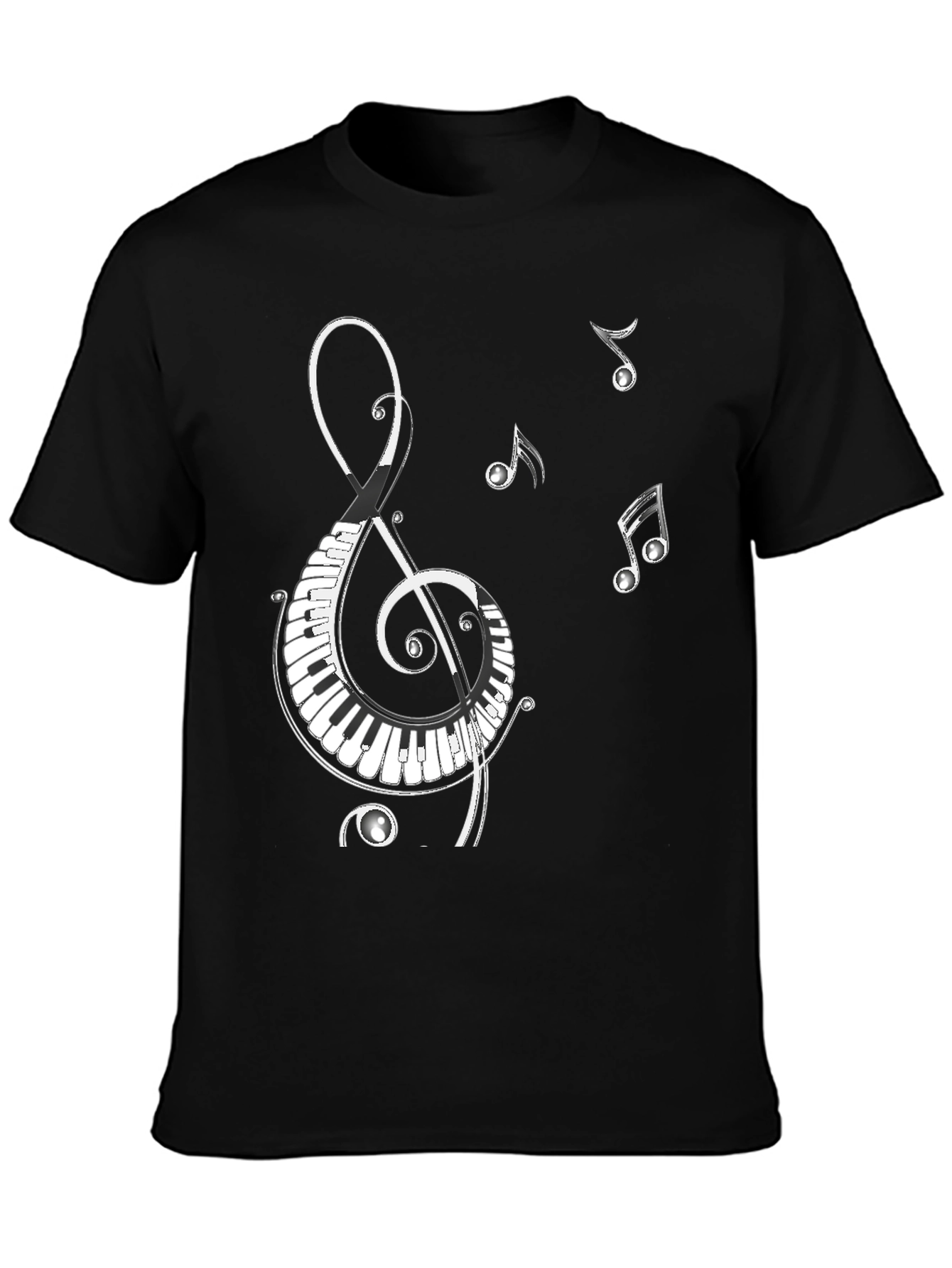Musical Clef & Keyboard T-Shirt