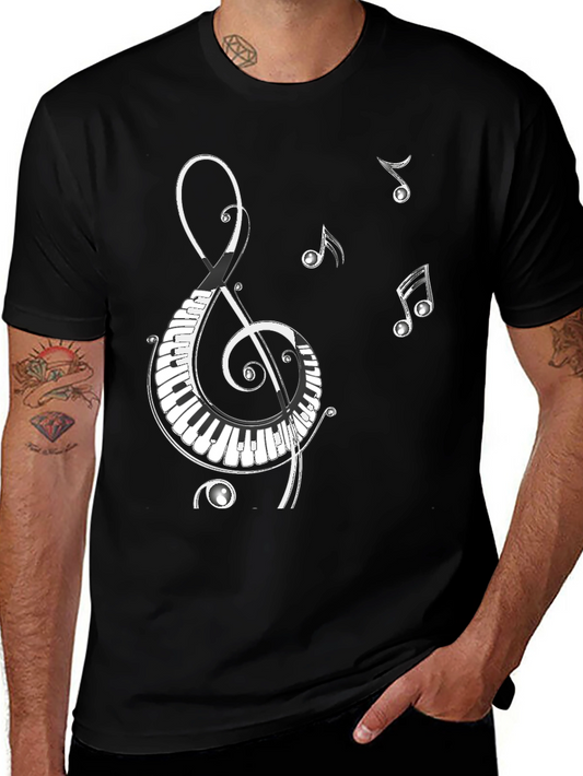 Musical Clef & Keyboard T-Shirt