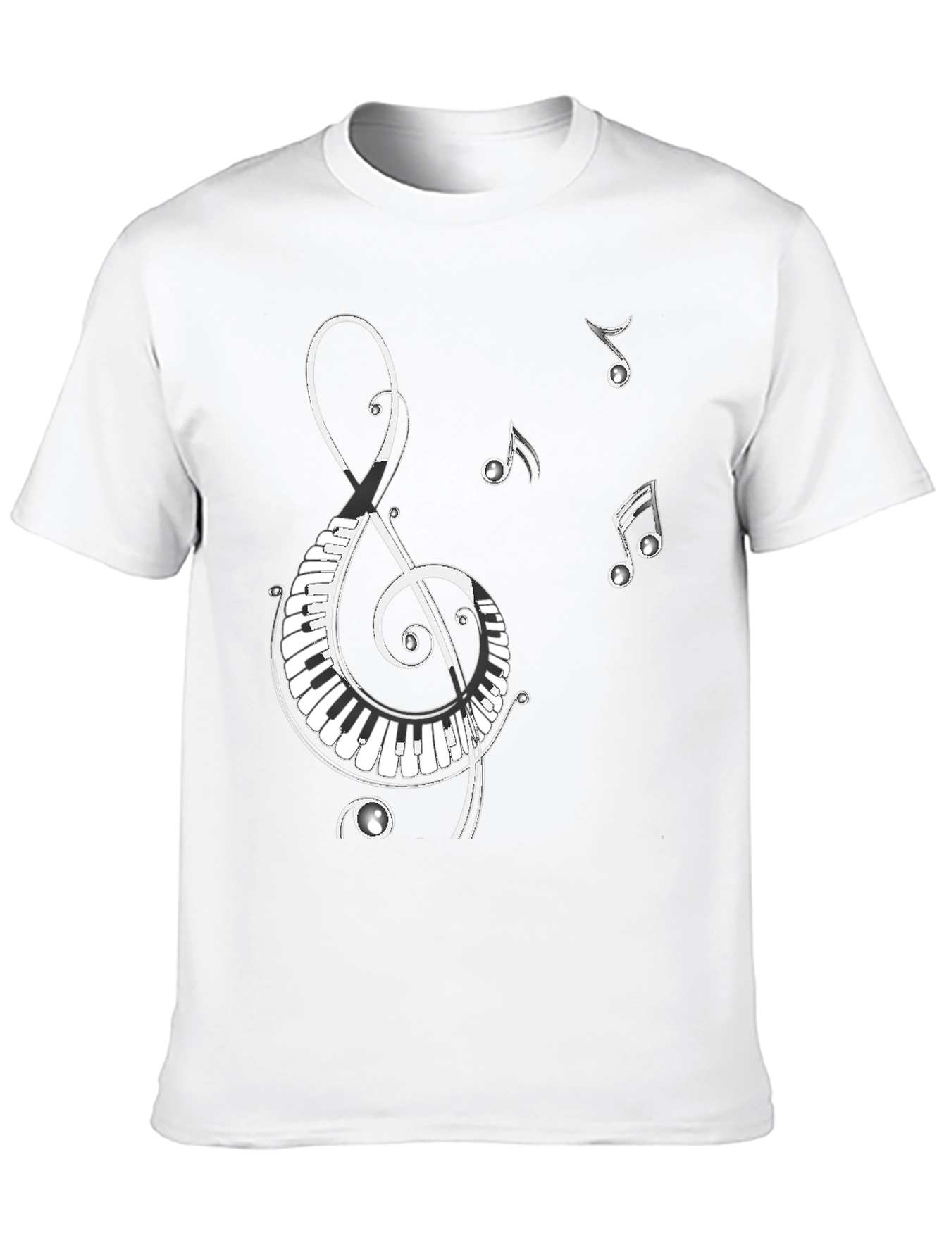 Musical Clef & Keyboard T-Shirt