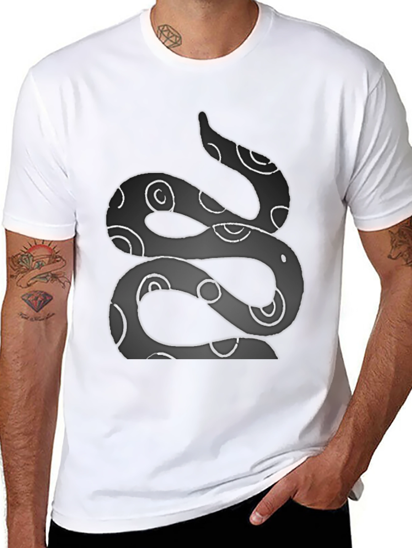 Snake Graphic Tee - Sleek Style