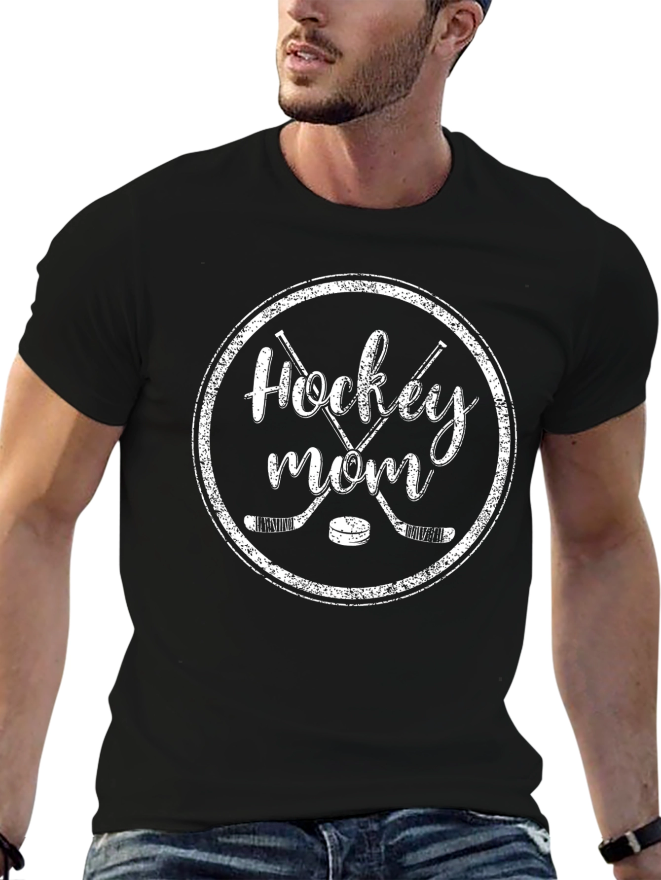 Hockey Mom Graphic T-Shirt