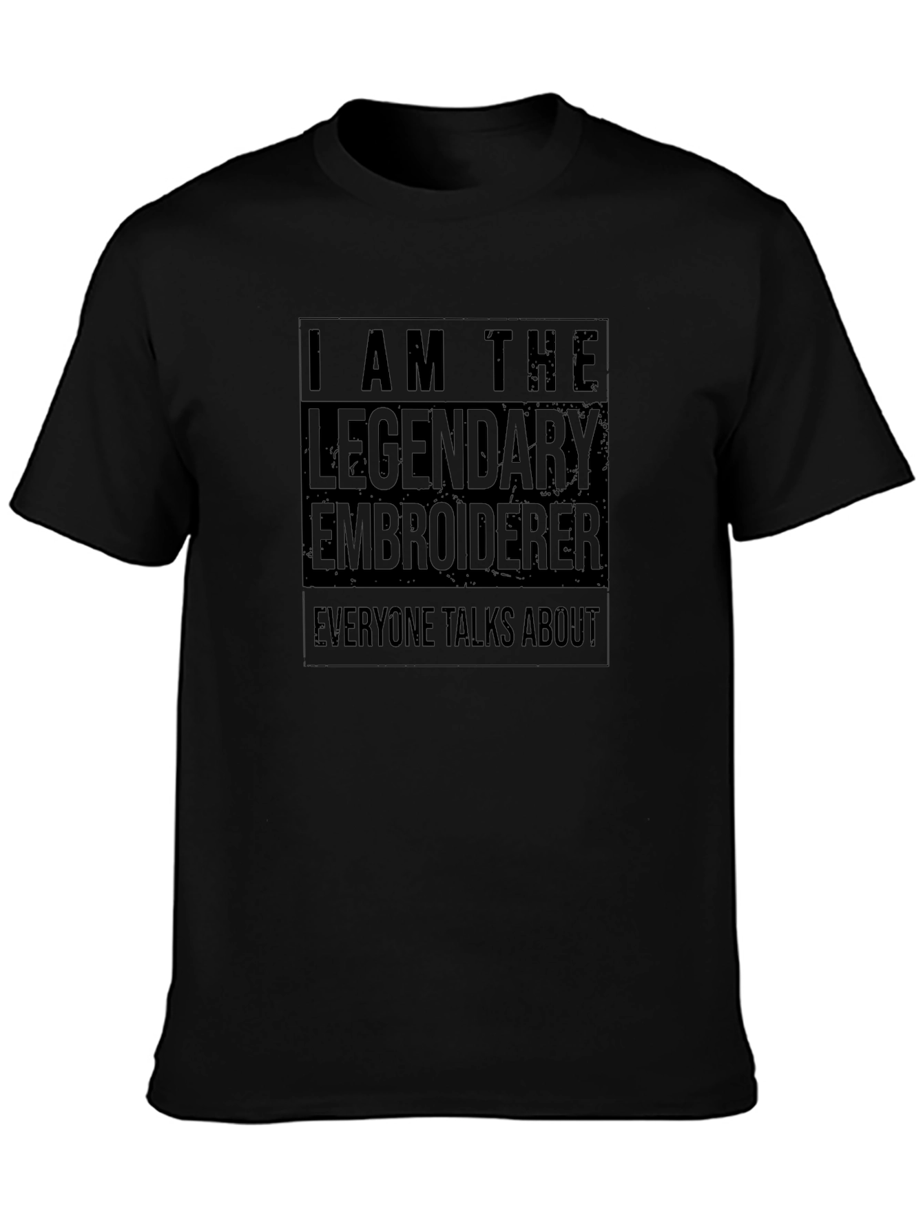 Legendary Embroiderer T-Shirt - Black