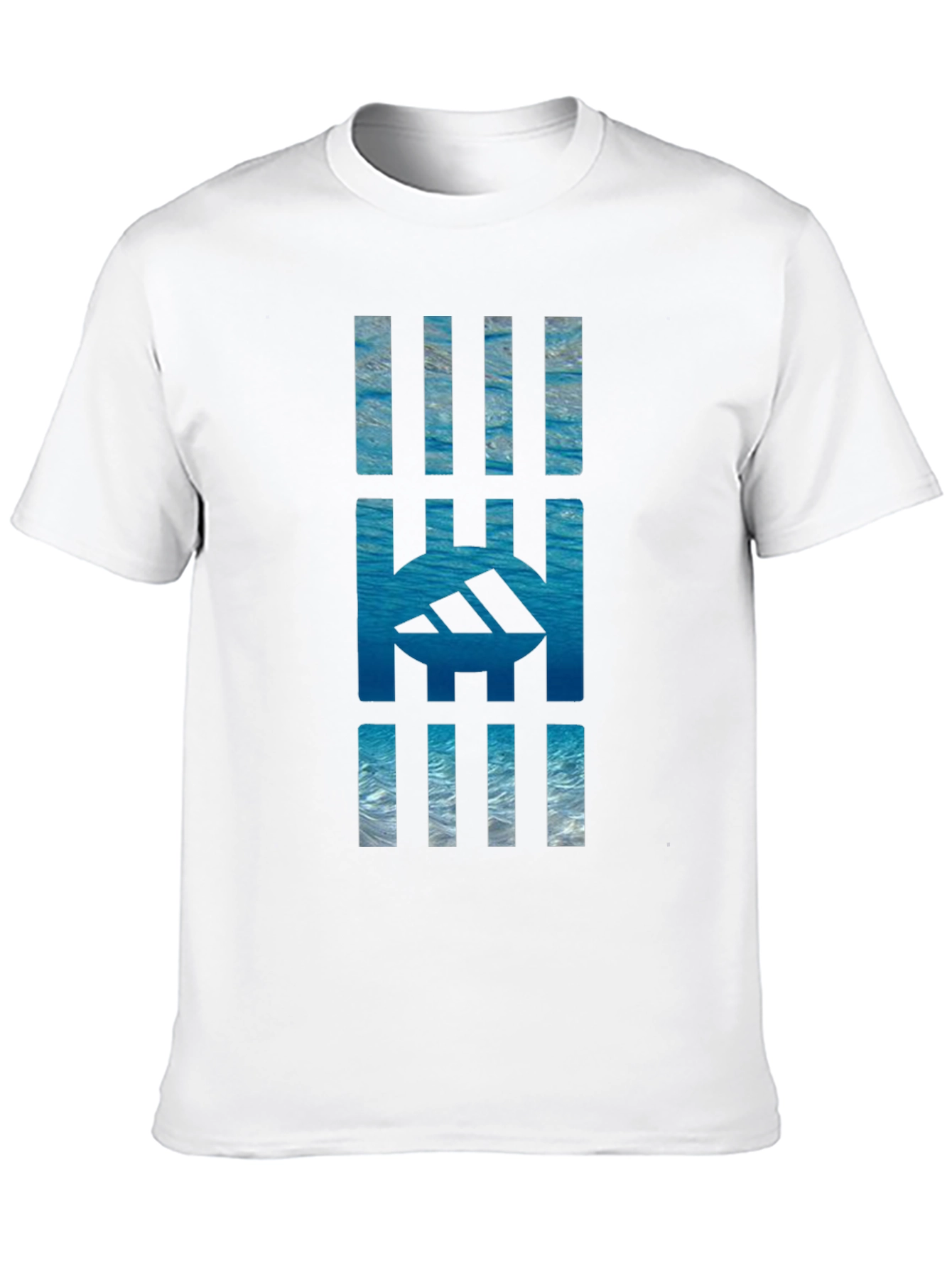 Abstract Sea Graphic Tee - Black