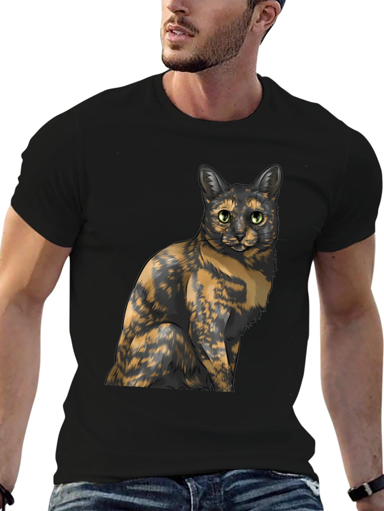 Tortoiseshell Cat Graphic Tee - Unisex