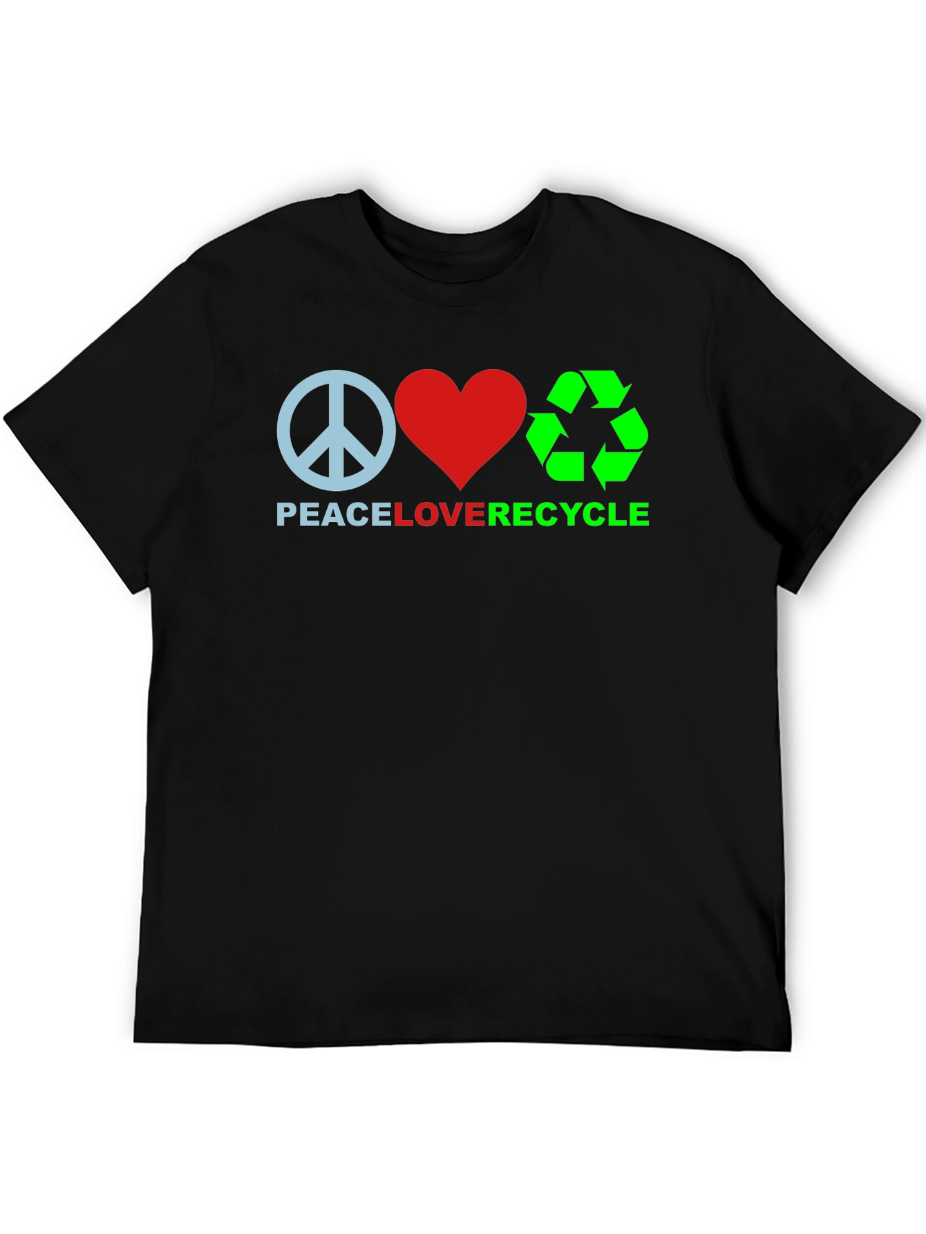 Peace Love Recycle Graphic Tee