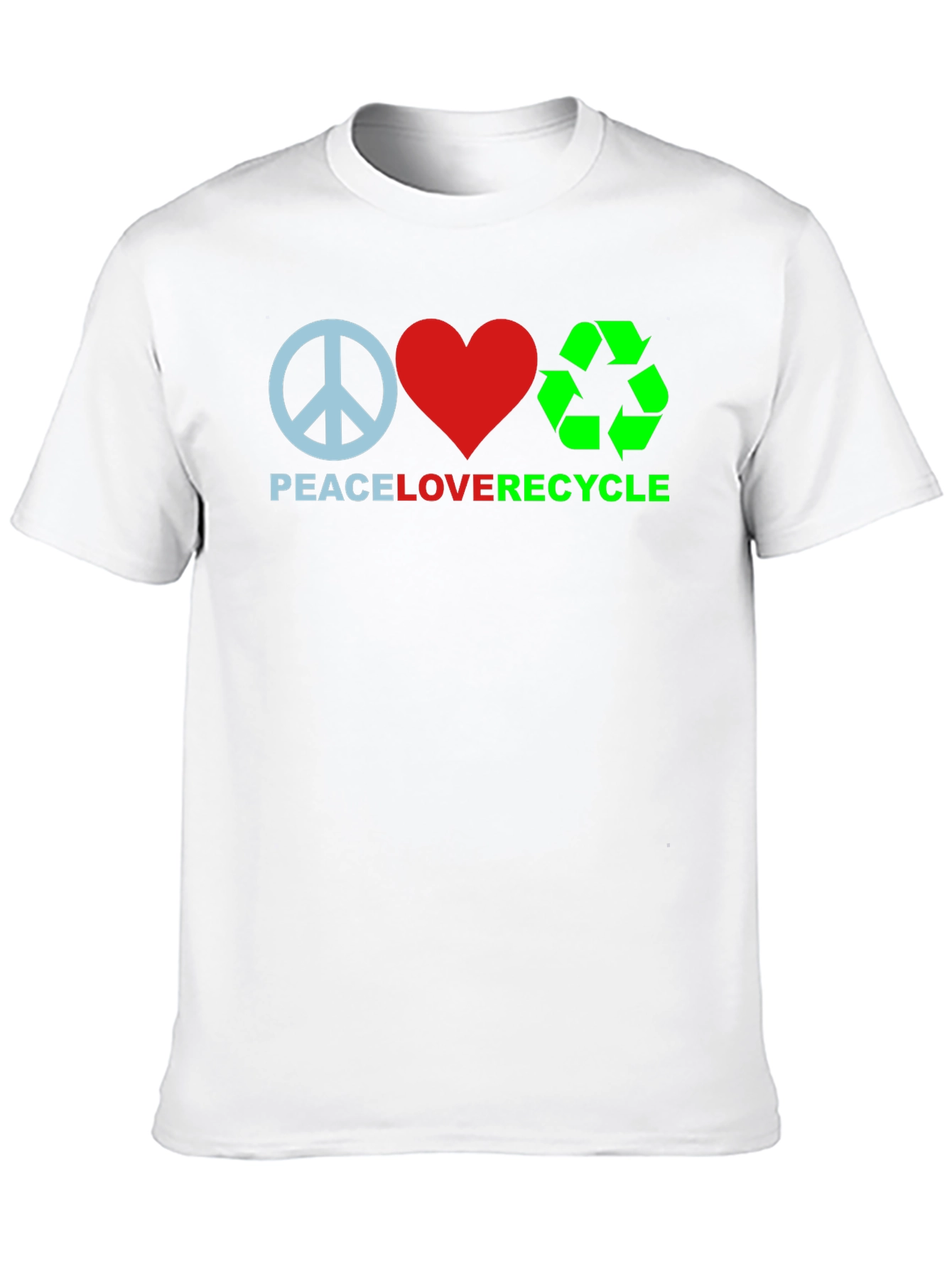 Peace Love Recycle Graphic Tee