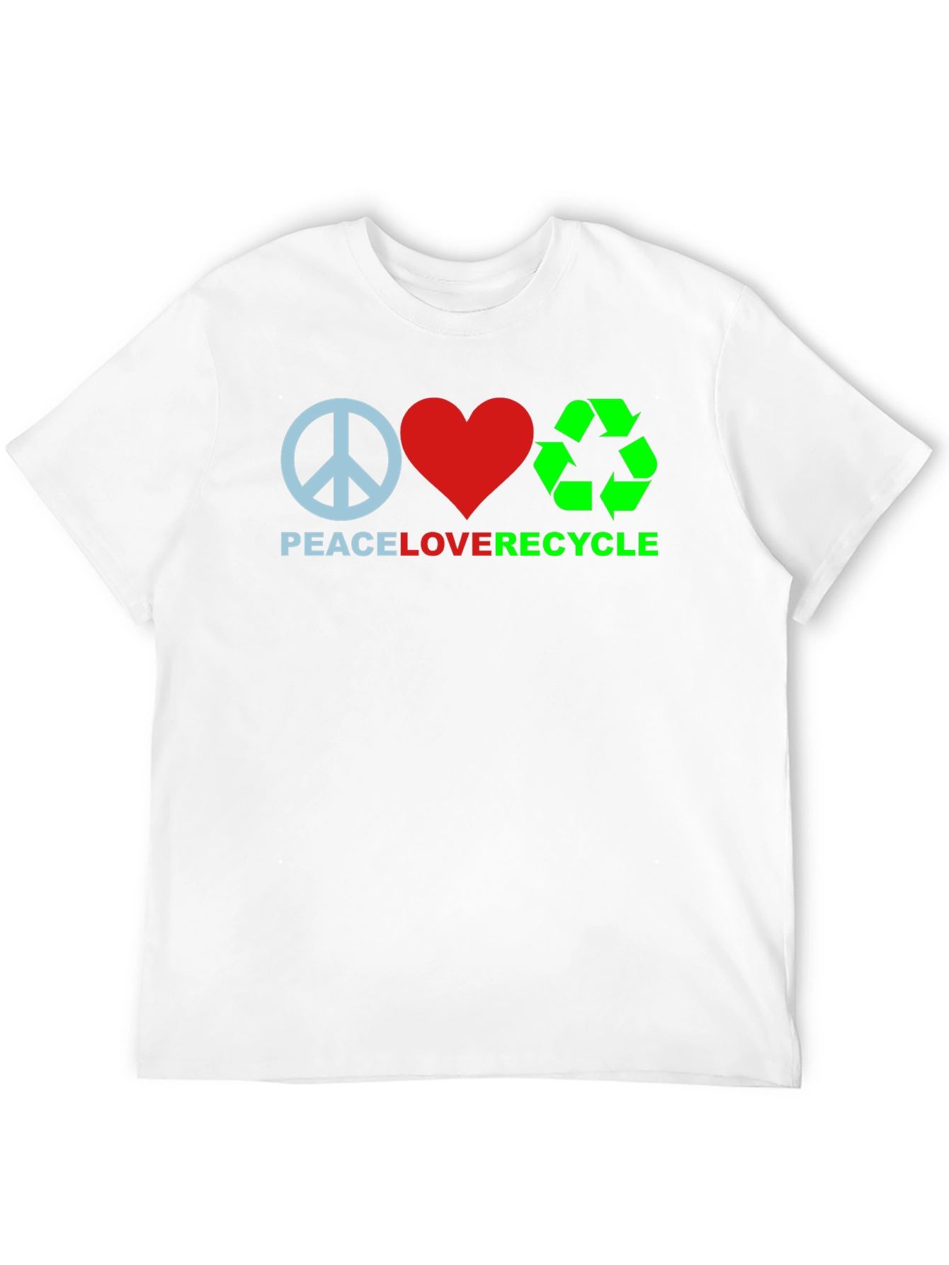 Peace Love Recycle Graphic Tee