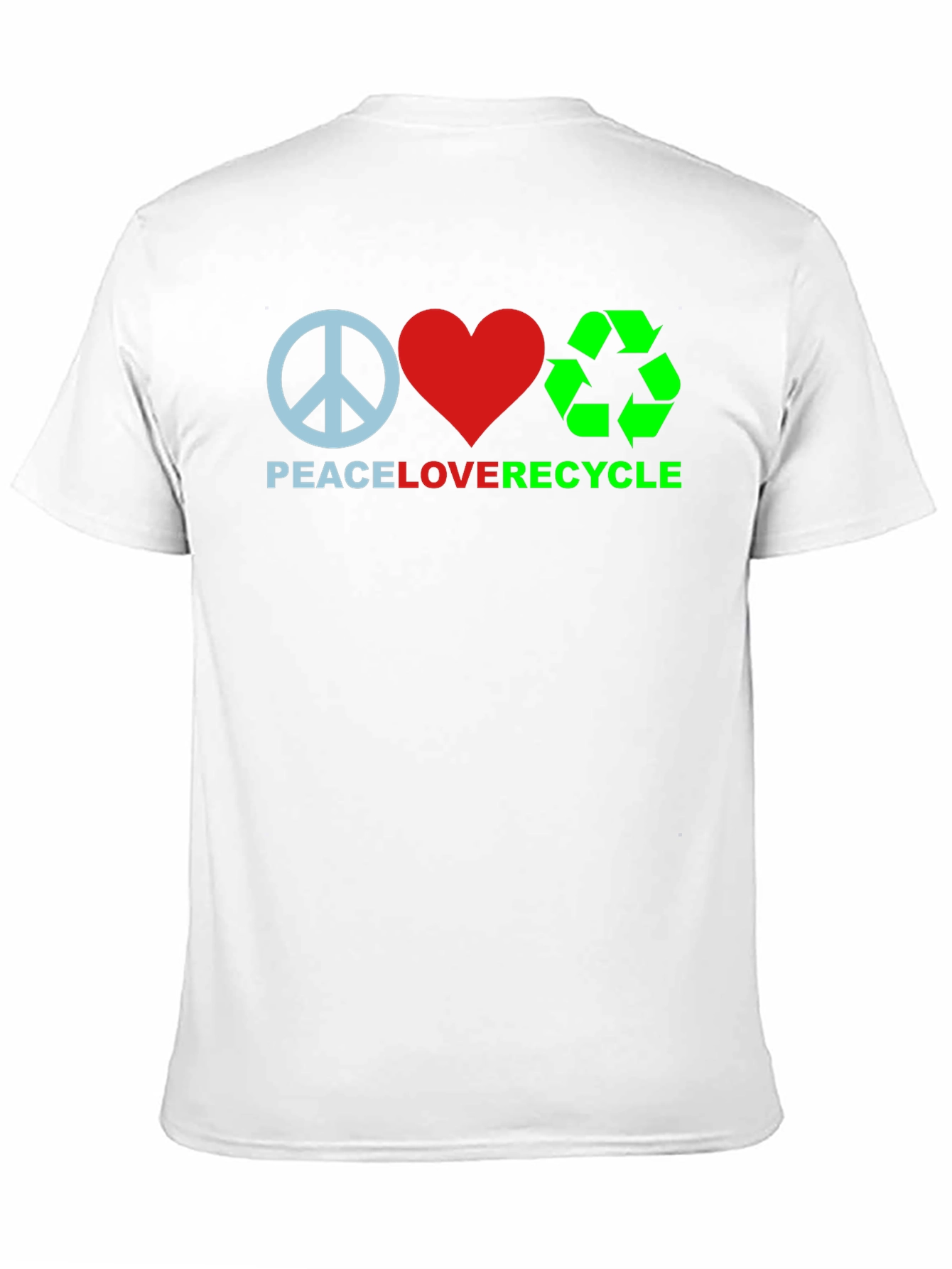 Peace Love Recycle Graphic Tee