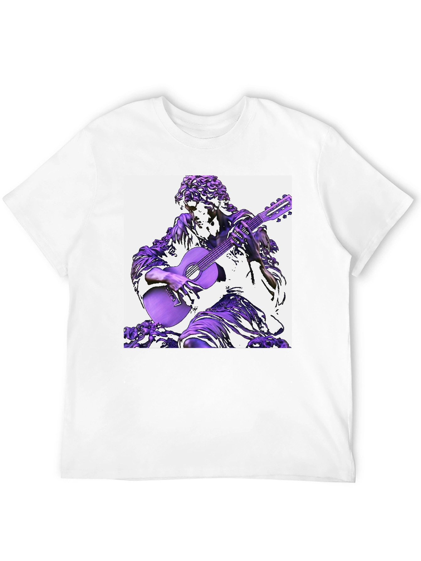 Statue Musician Black T-Shirt