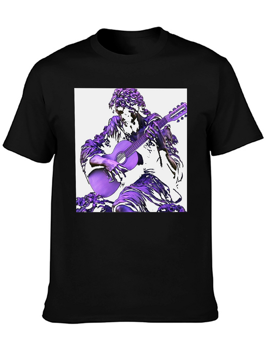 Statue Musician Black T-Shirt