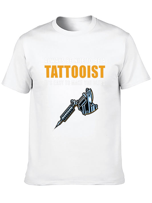 Tattoo Artist T-Shirt - Always Be Nice Tattooist Graphic Tee