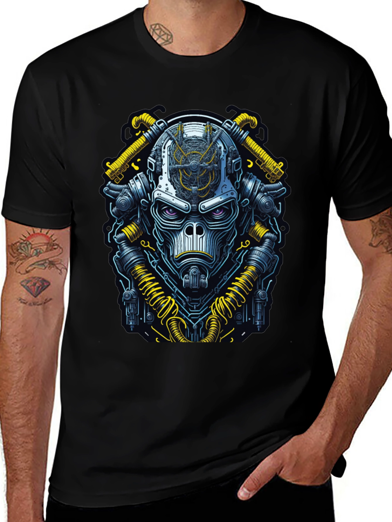 Steampunk Monkey Tee - Unique Graphic Design
