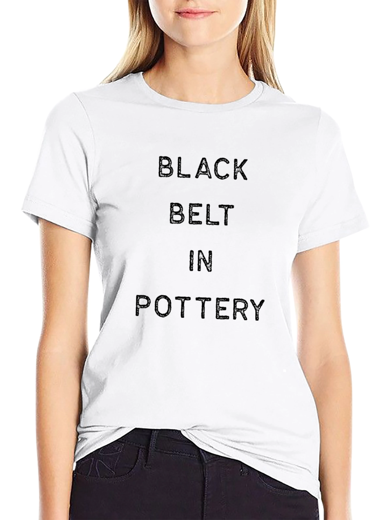 Black Belt in Pottery - Novelty T-Shirt