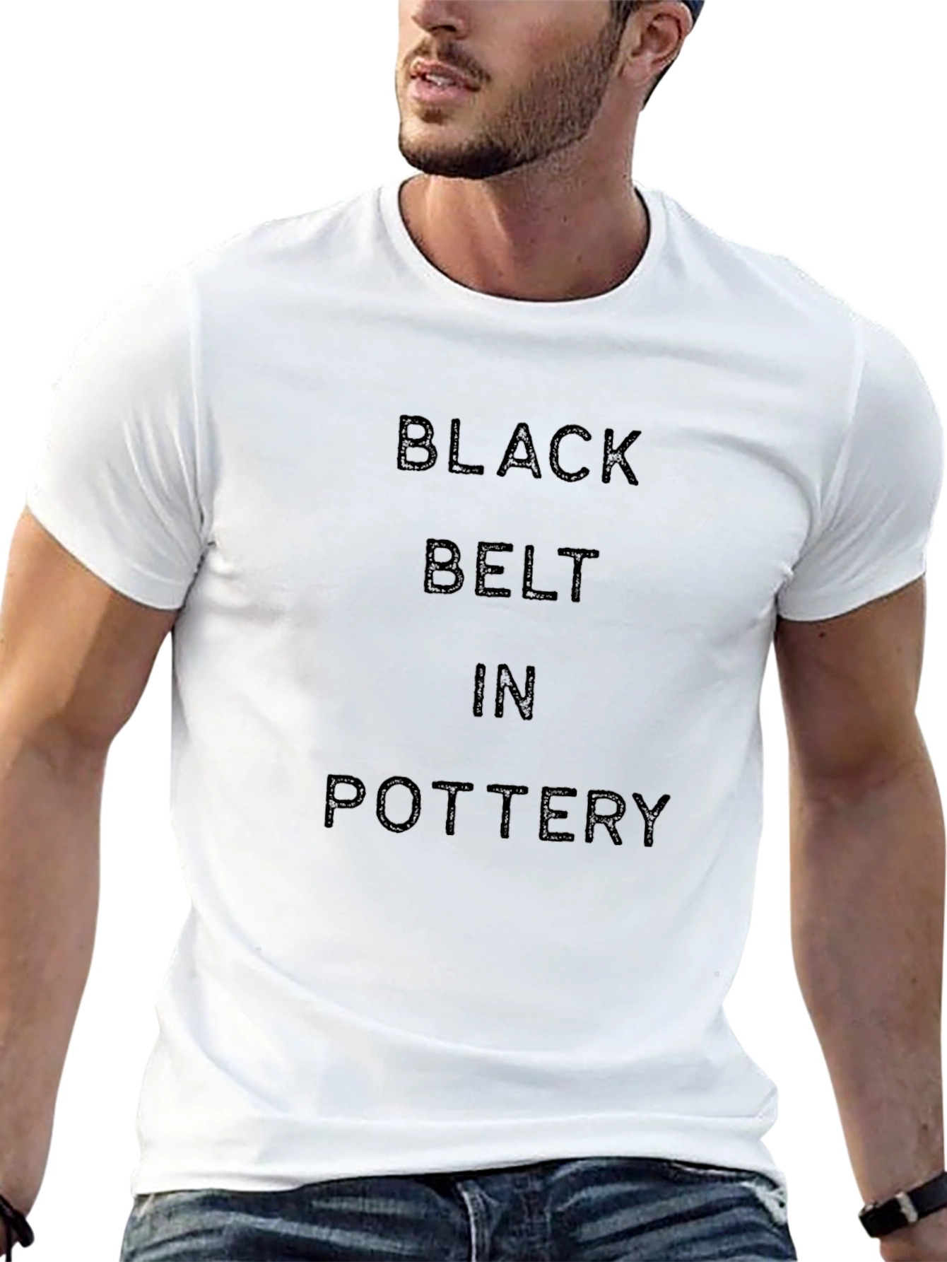 Black Belt in Pottery - Novelty T-Shirt