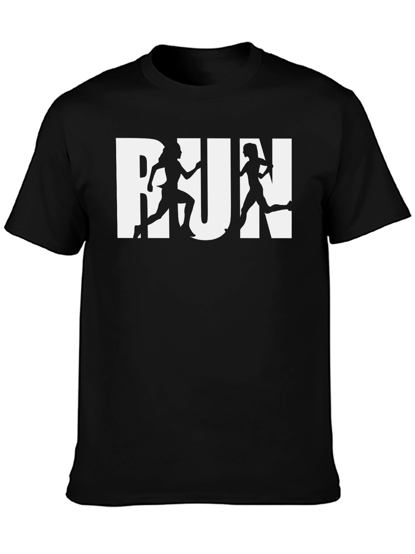 Womens Run Silhouette Graphic Tee