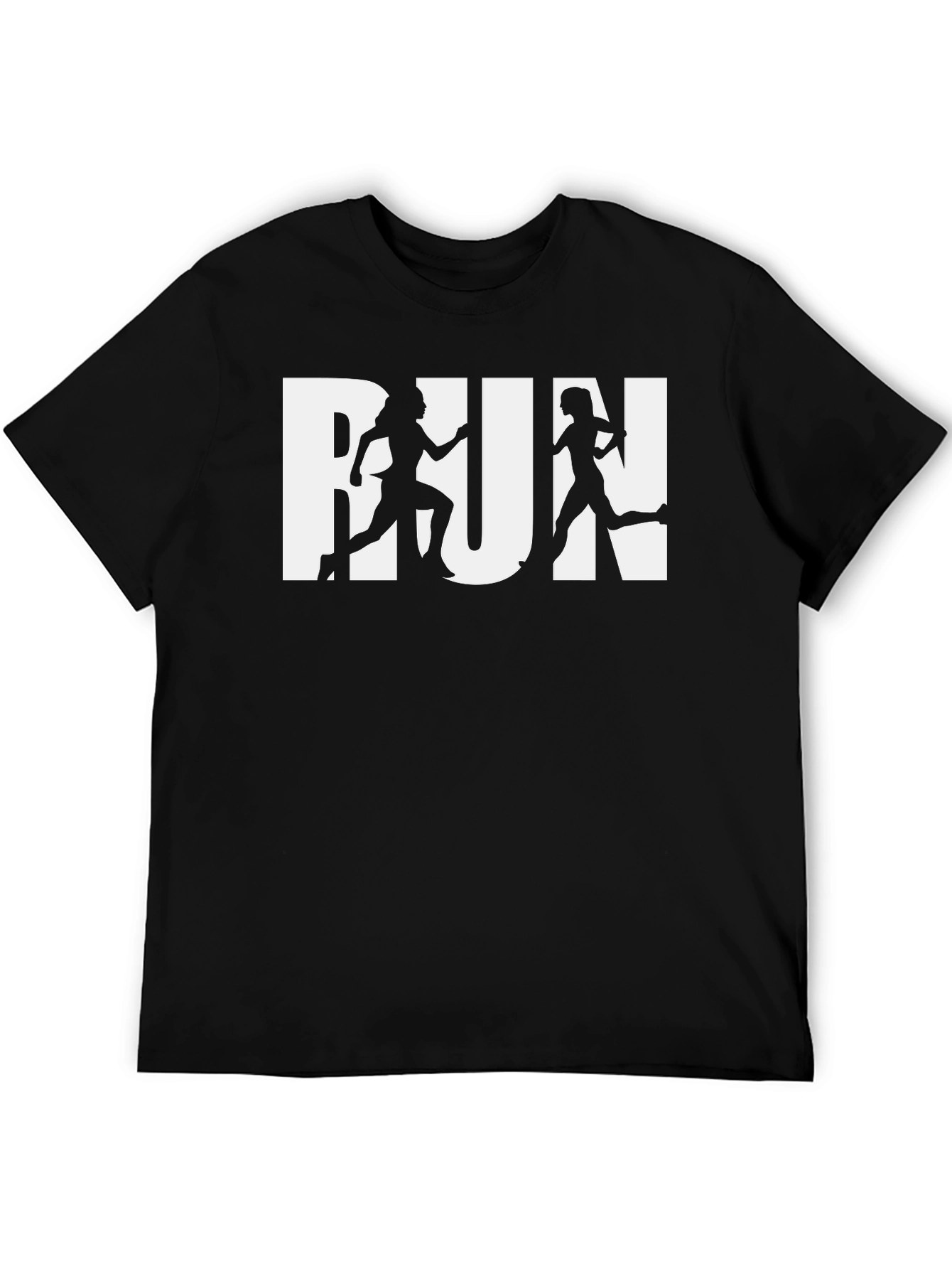 Womens Run Silhouette Graphic Tee