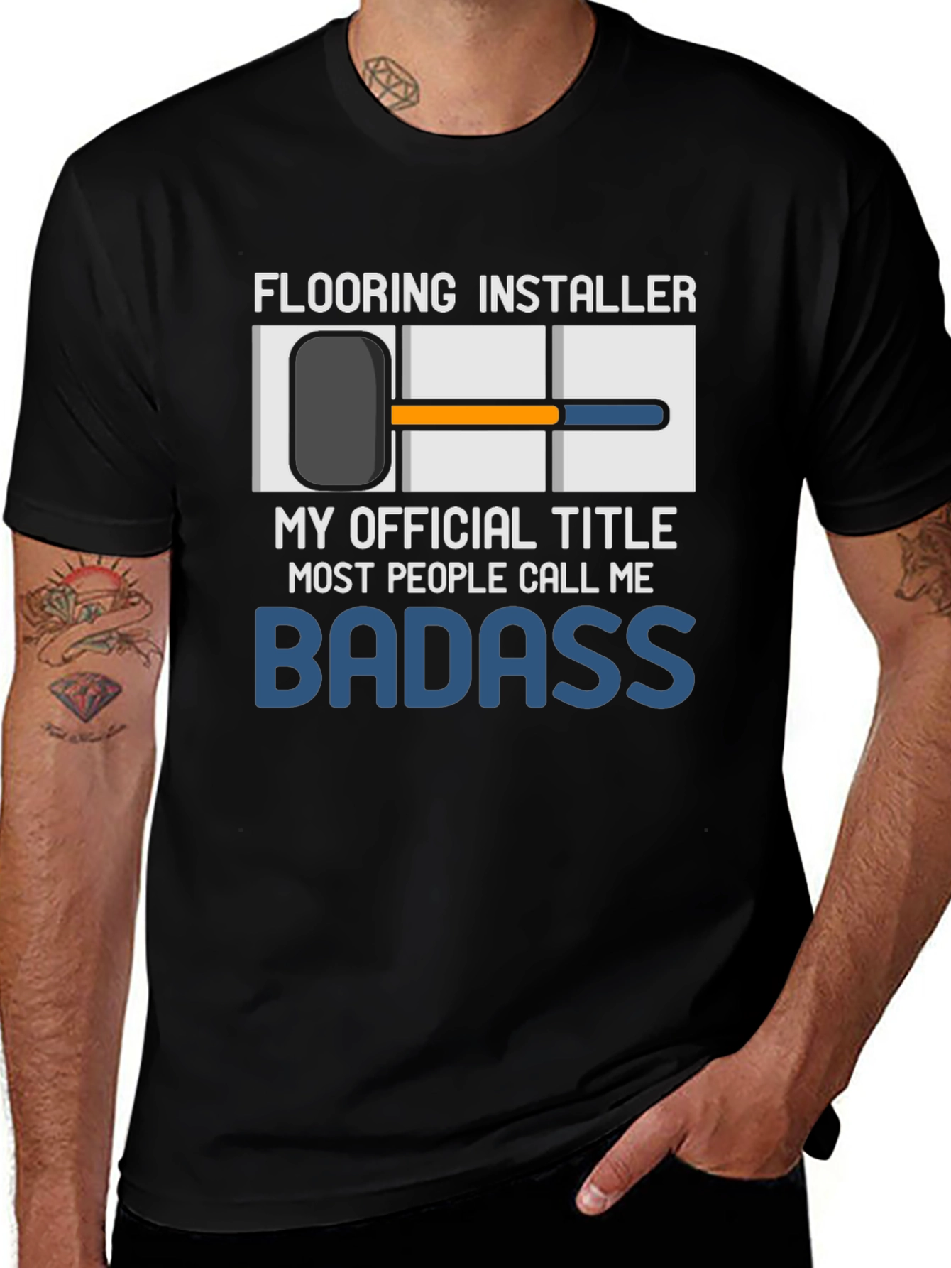 Flooring Installer Badass T-Shirt