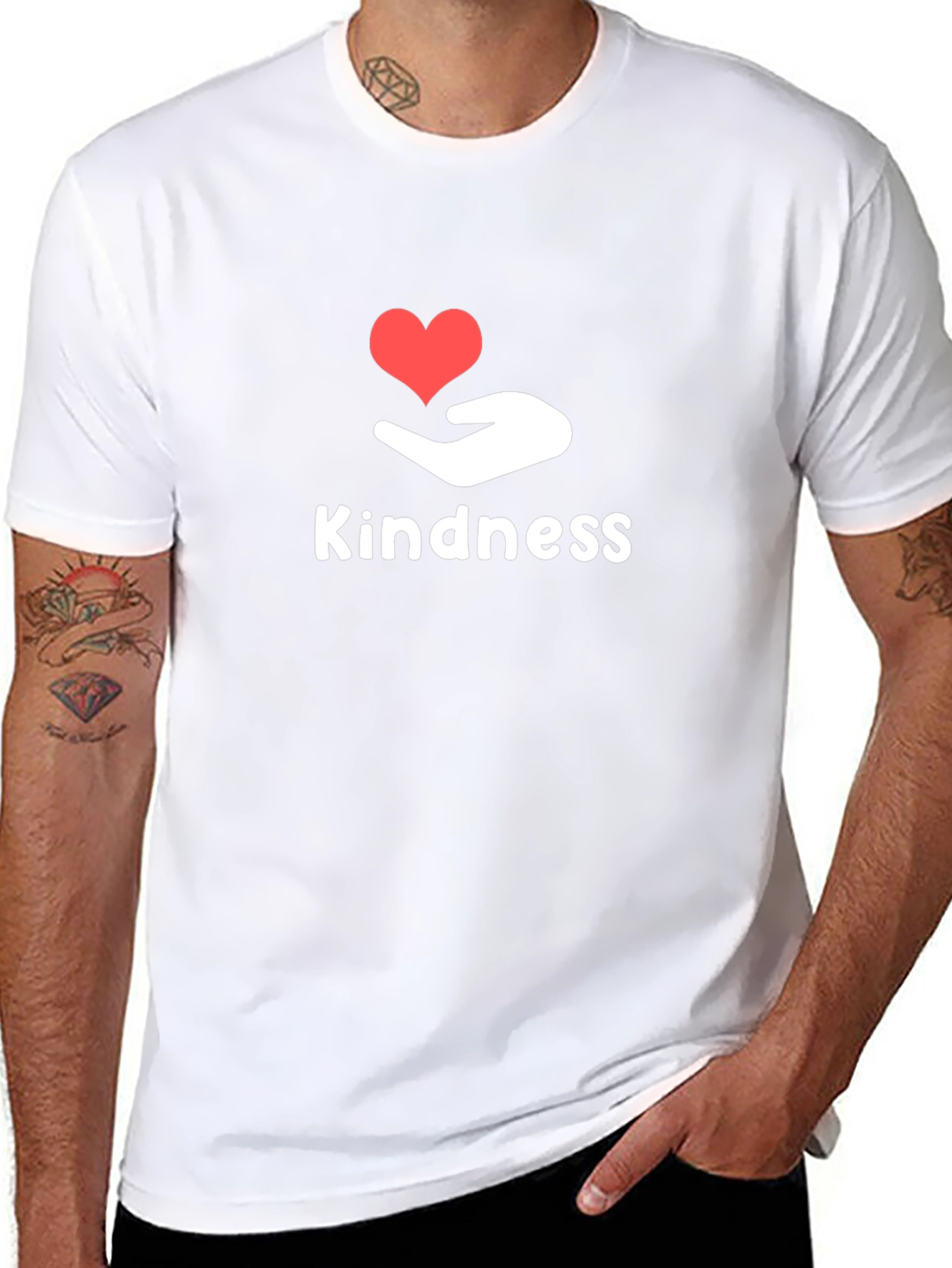 Kindness Heart Graphic Tee - Soft Cotton Blend