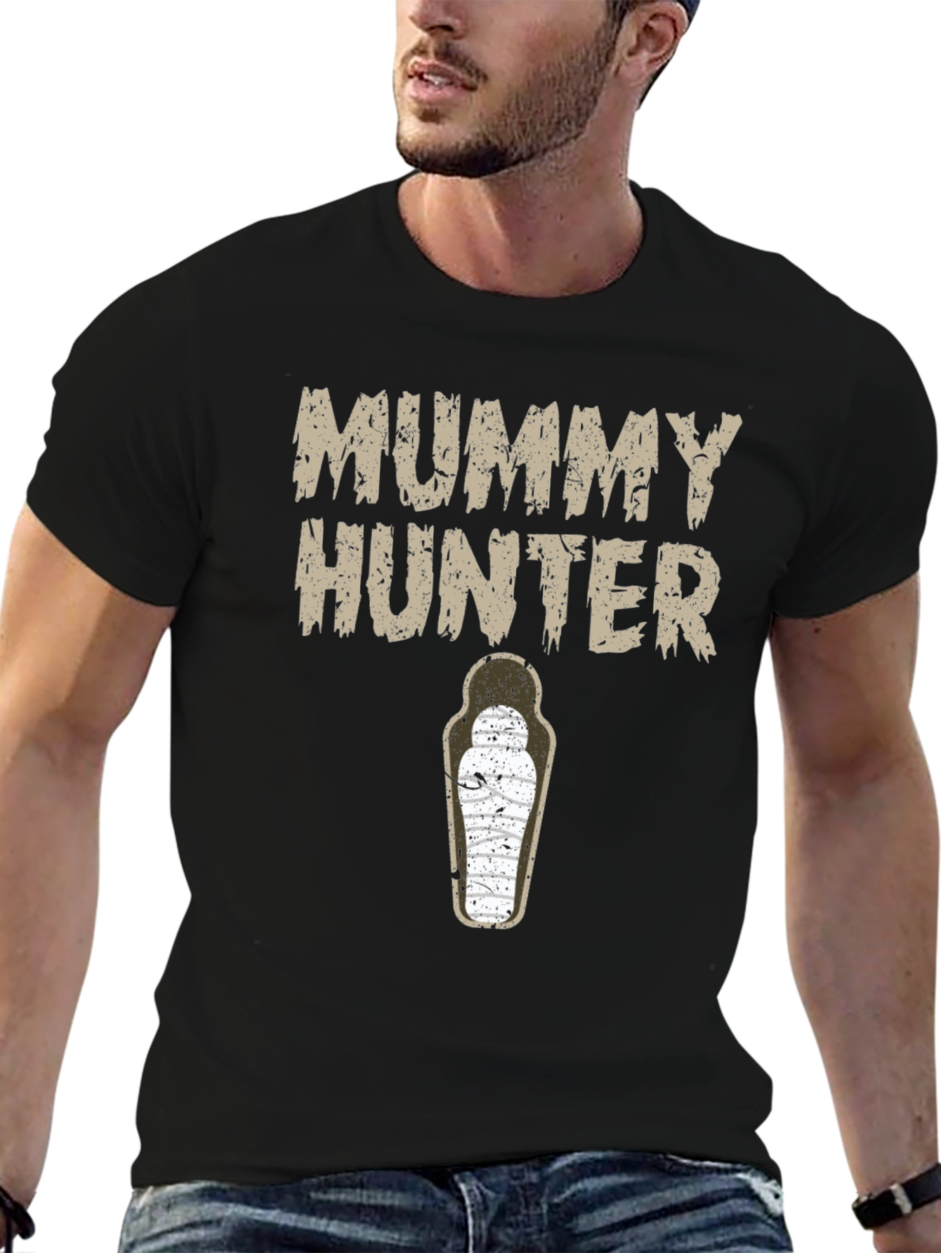 Mummy Hunter Graphic T-Shirt - Halloween