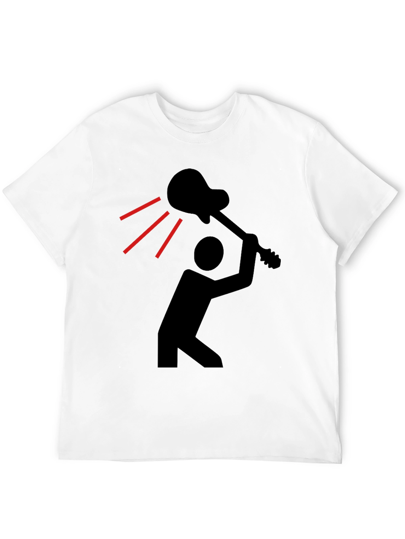 Guitar Smash Graphic Tee - Black T-Shirt