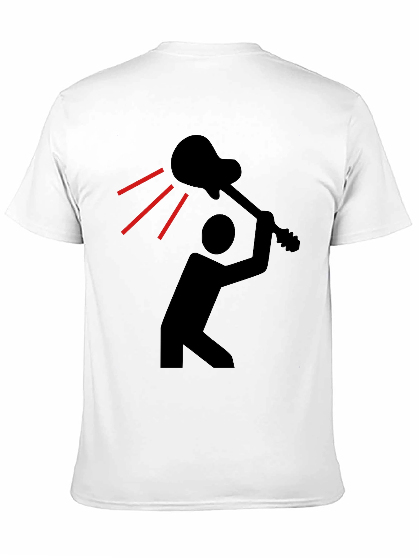 Guitar Smash Graphic Tee - Black T-Shirt