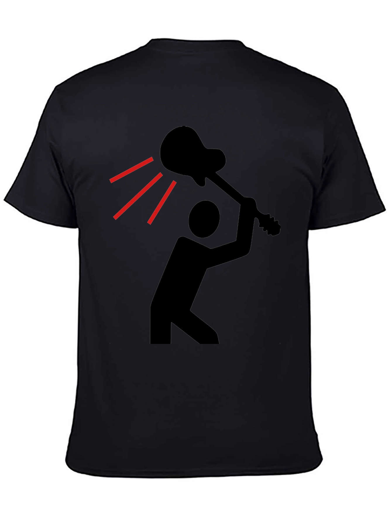 Guitar Smash Graphic Tee - Black T-Shirt
