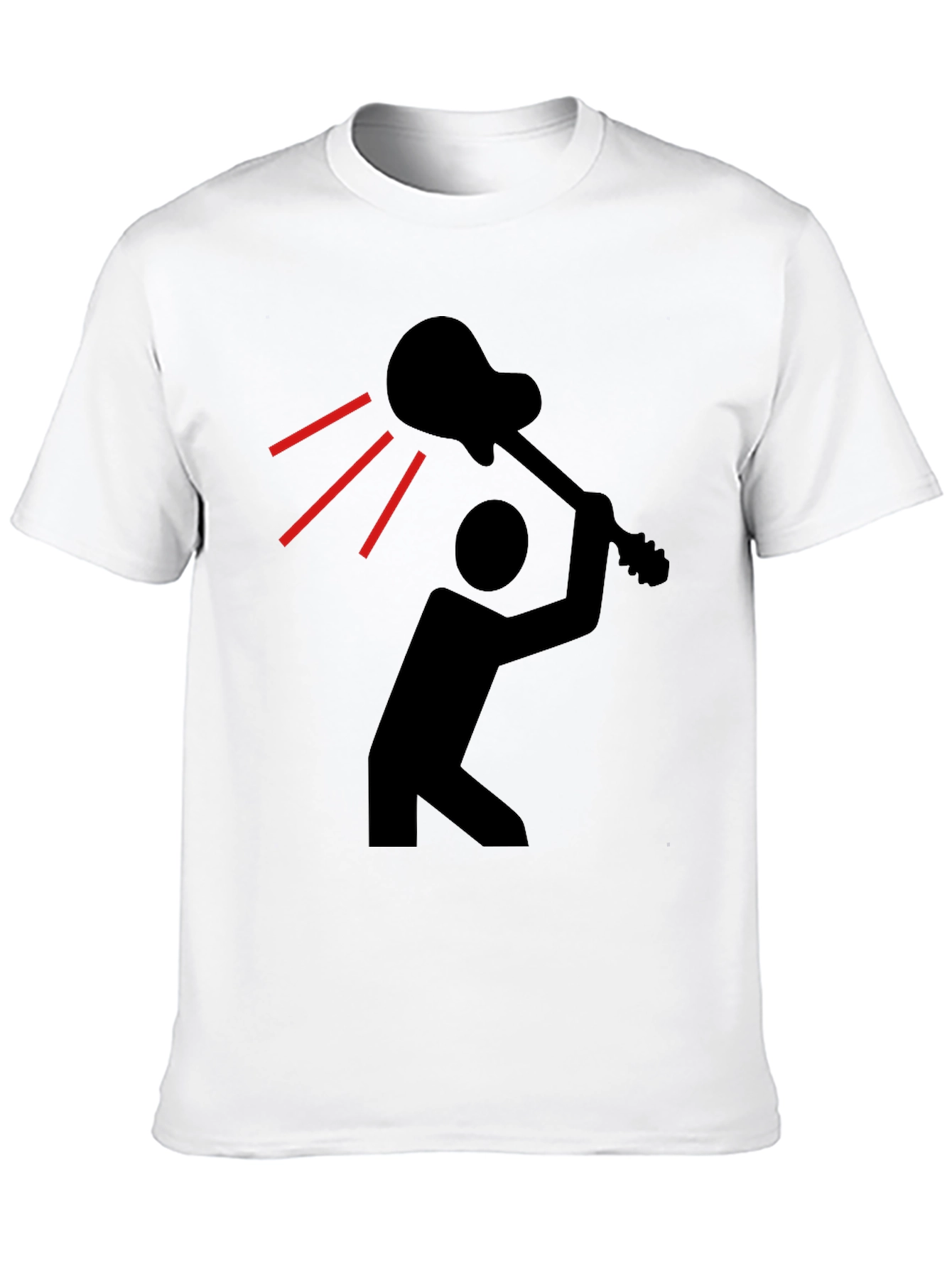 Guitar Smash Graphic Tee - Black T-Shirt