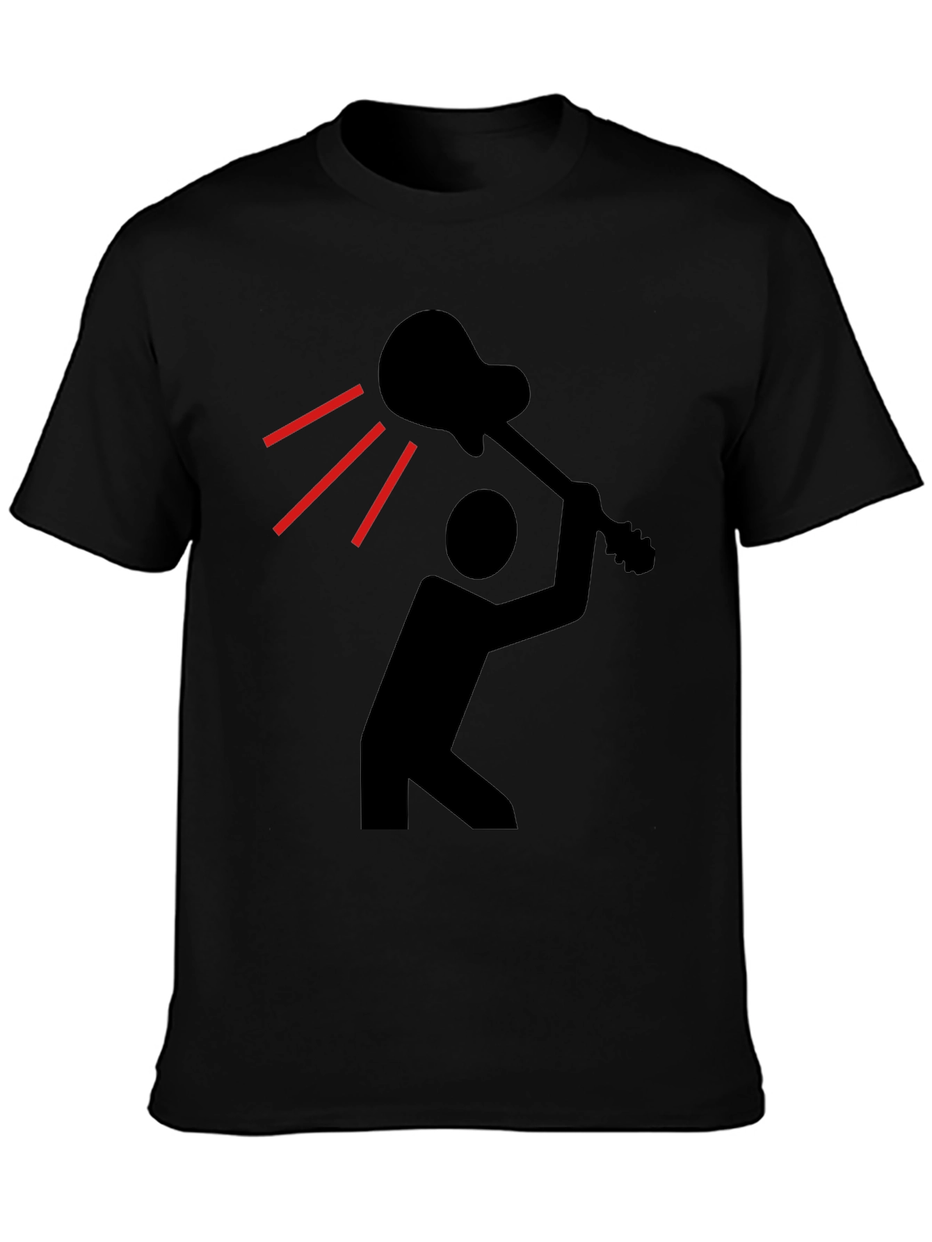 Guitar Smash Graphic Tee - Black T-Shirt