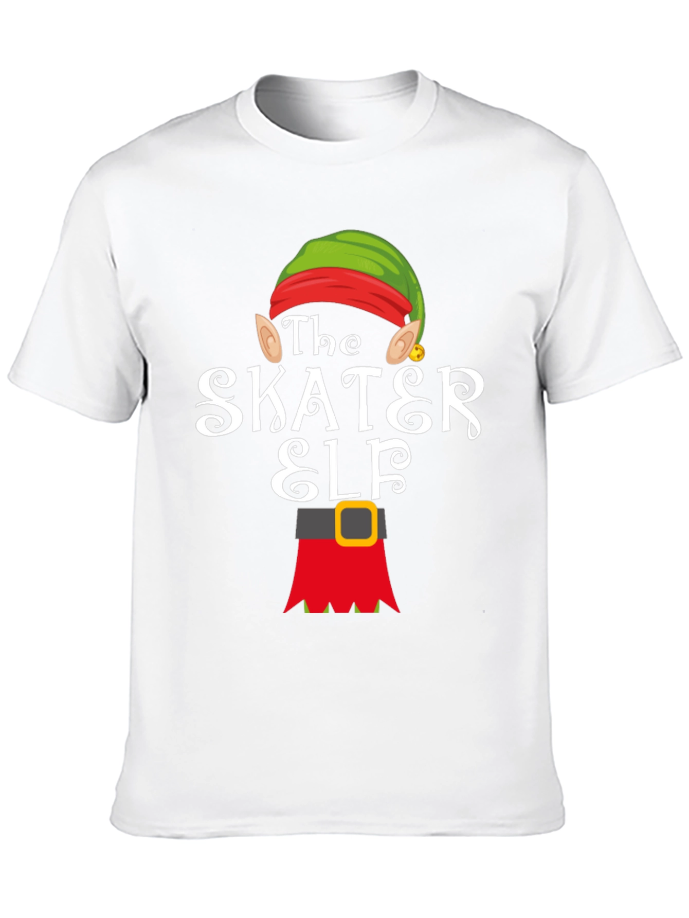 The Skater Elf T-Shirt - Holiday Fun!
