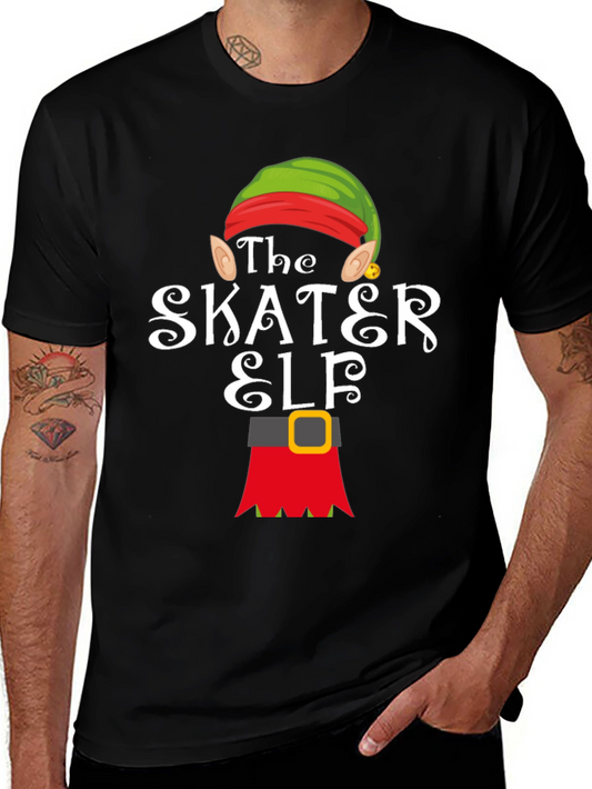 The Skater Elf T-Shirt - Holiday Fun!