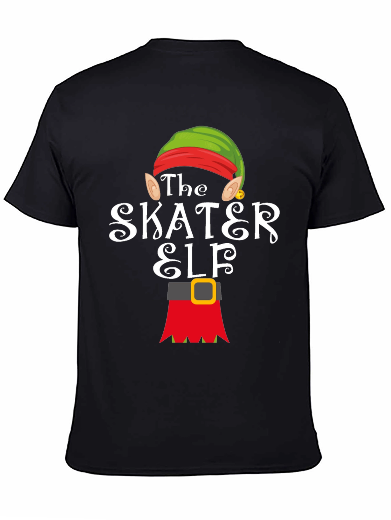 The Skater Elf T-Shirt - Holiday Fun!