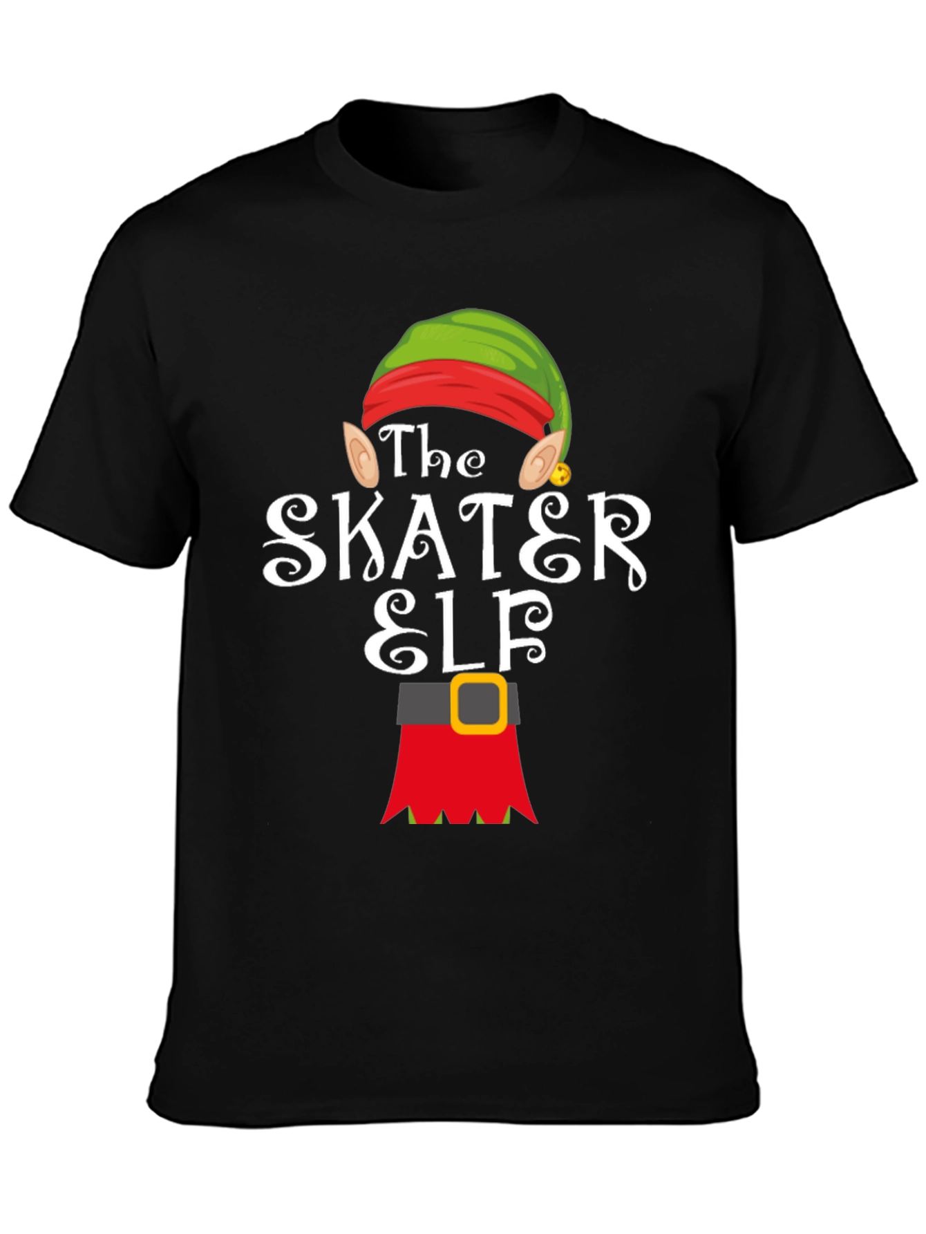 The Skater Elf T-Shirt - Holiday Fun!