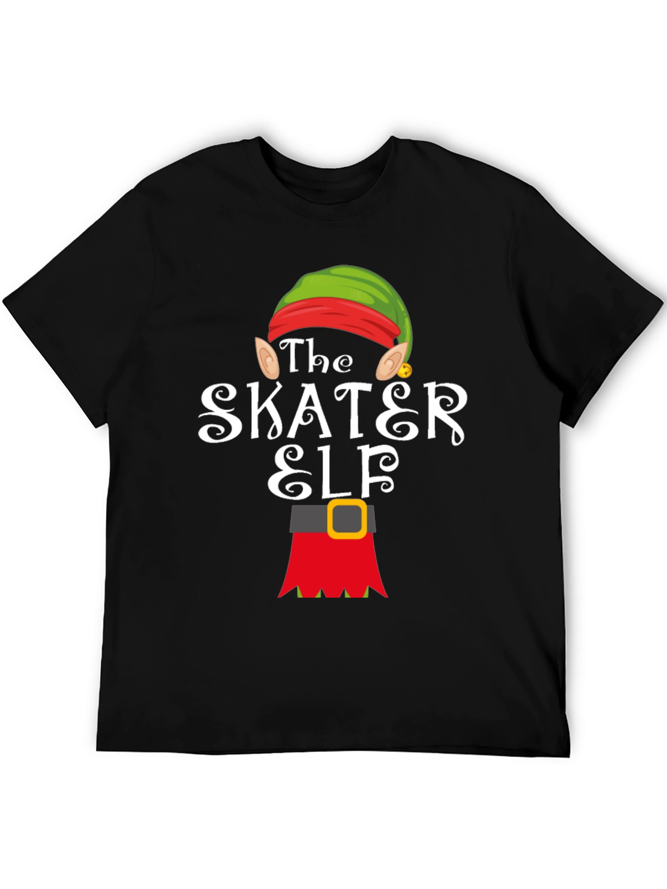 The Skater Elf T-Shirt - Holiday Fun!