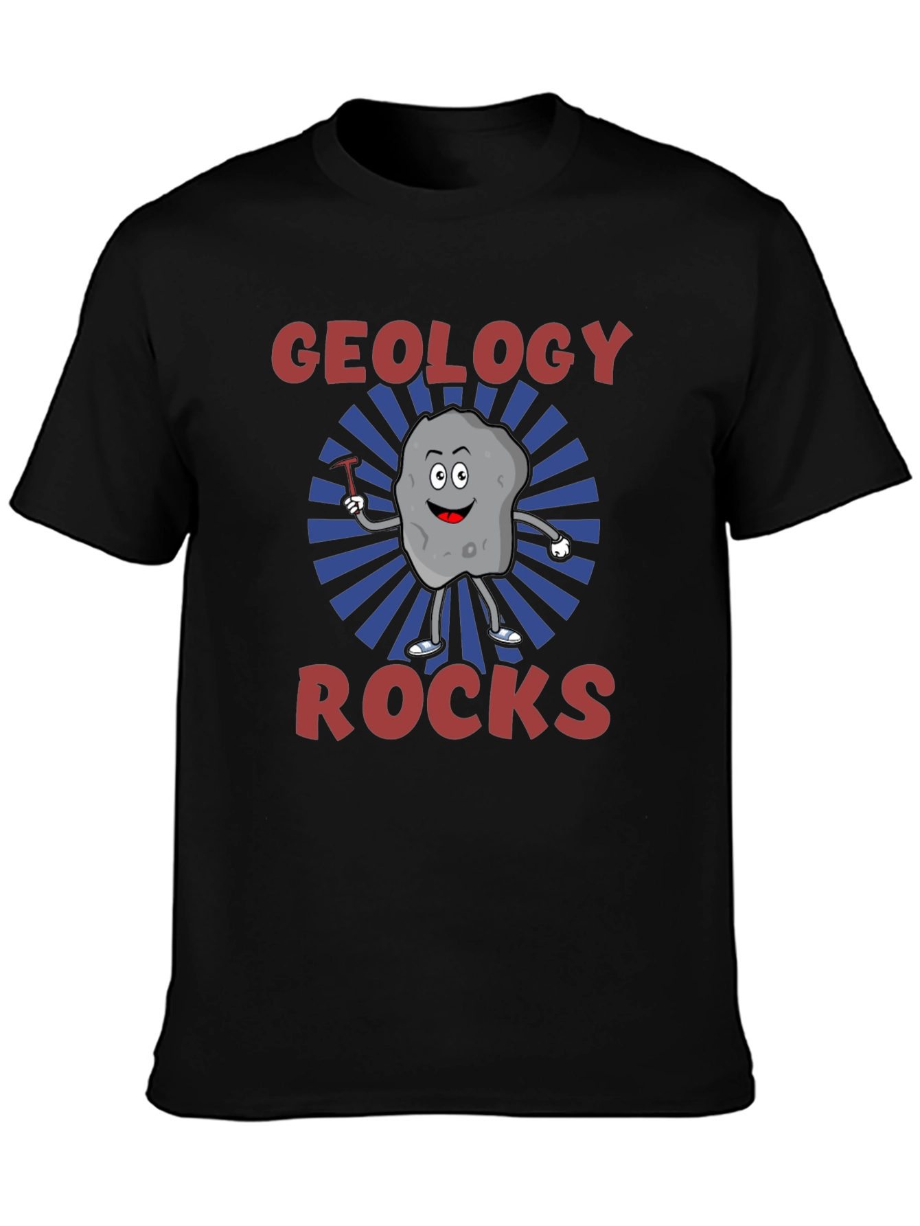 Geology Rocks Graphic T-Shirt - Black Cotton Tee