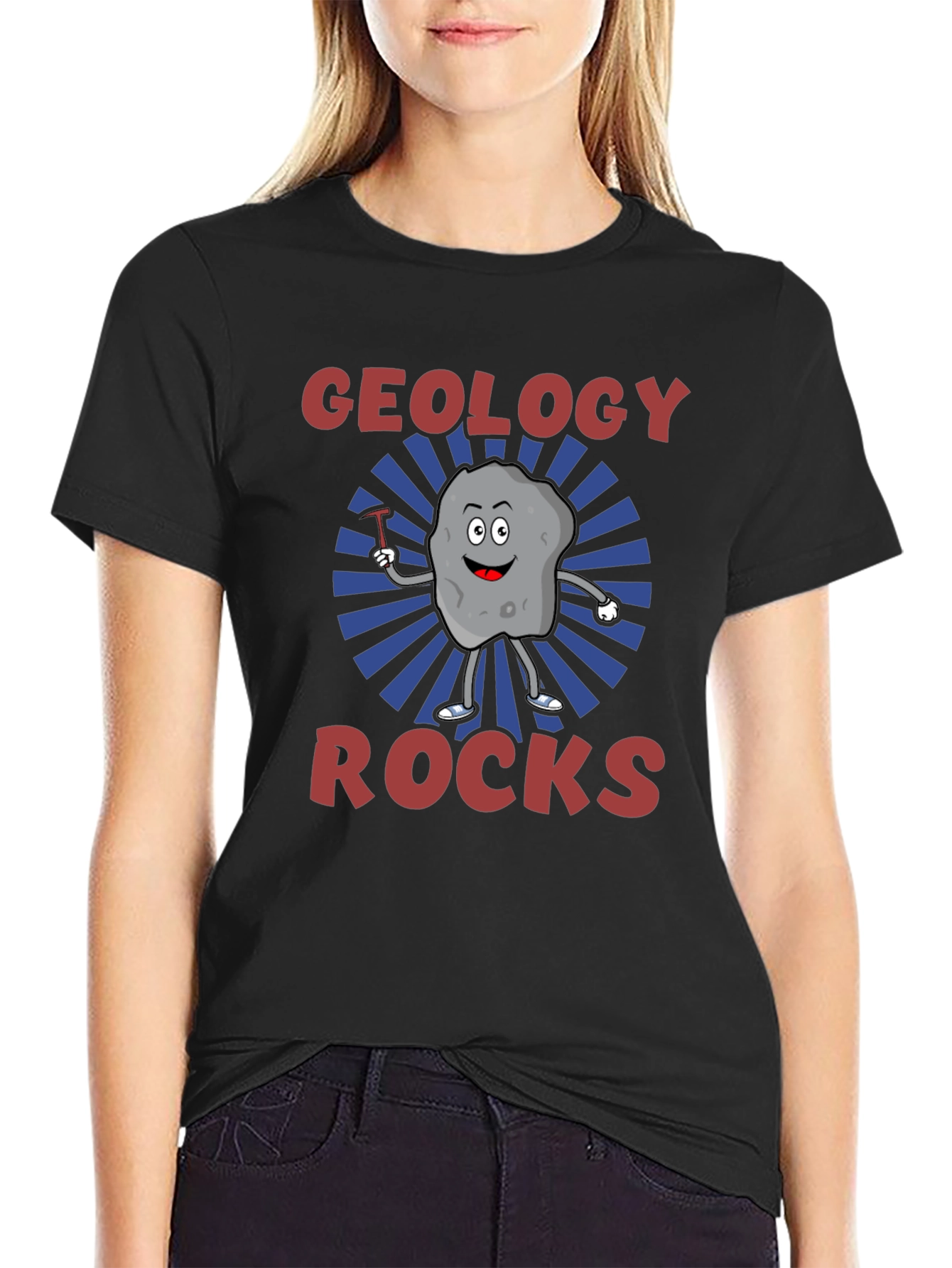 Geology Rocks Graphic T-Shirt - Black Cotton Tee