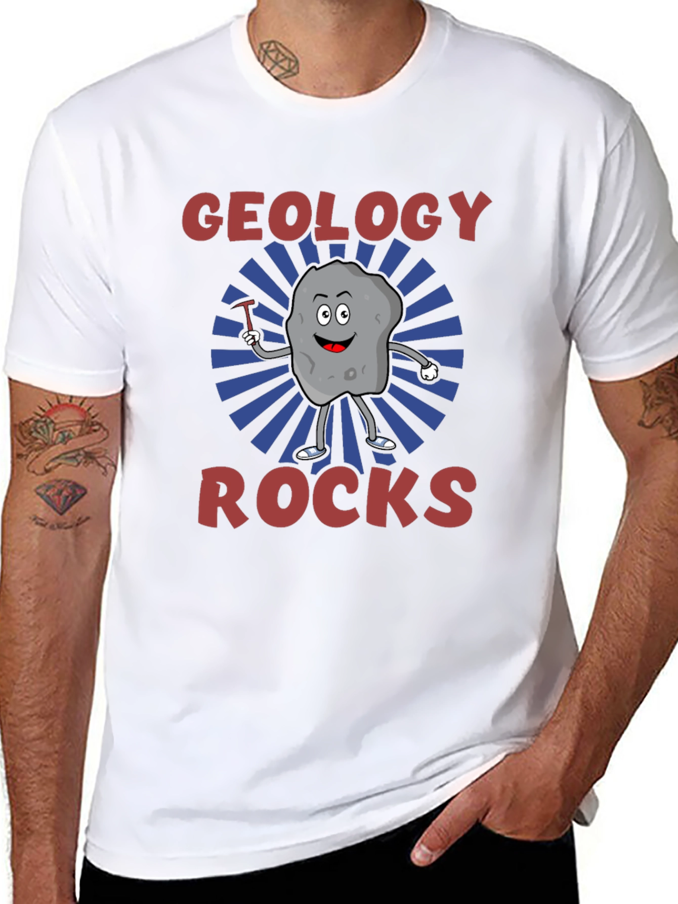 Geology Rocks Graphic T-Shirt - Black Cotton Tee