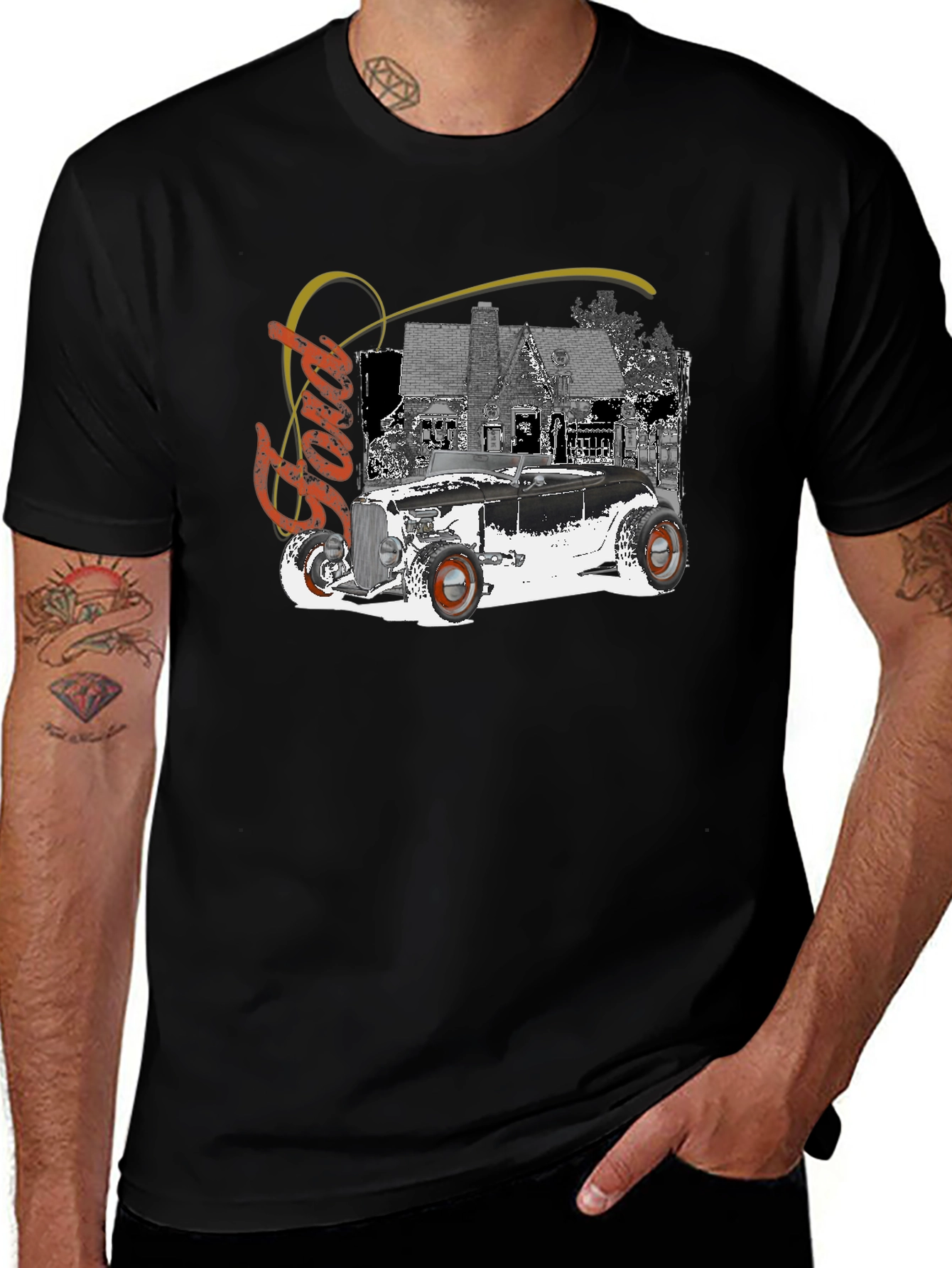 Ford Hot Rod Black T-Shirt